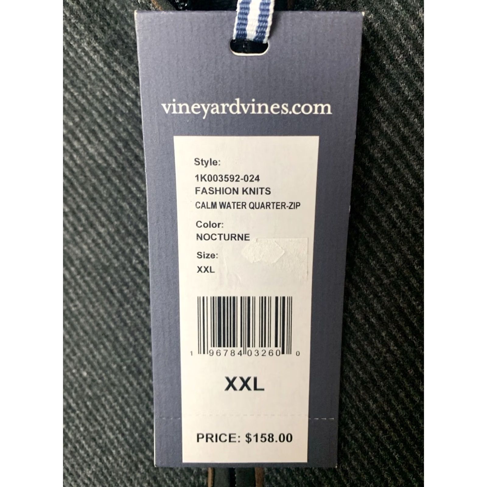 Vineyard Vines Vineyard Vines Shirt Mens 2XL Black Charcoal Calm Water Quarter Zip Pullover NWT Size US XXL / EU 58 / 5 - 5 Thumbnail
