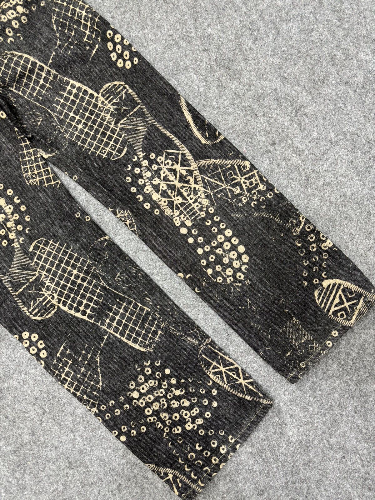 Japanese Brand 💥Very Rare💥Vtg Johnbull Boot Stomp Full Print Denim F670 Size US 28 / EU 44 - 11 Thumbnail
