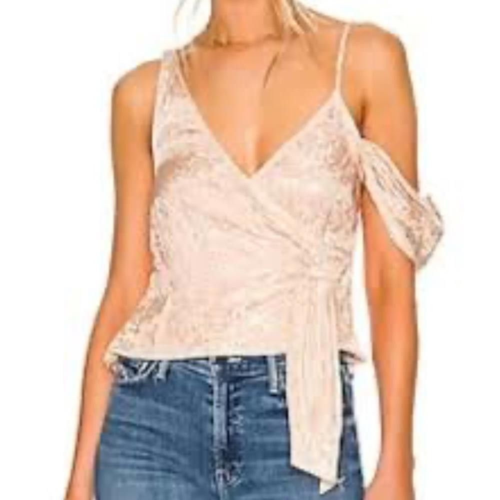 Designer Lovers + Friends l Loversand Satin Floral Blouse XS Size XS / US 0-2 / IT 36-38 - 9 Thumbnail