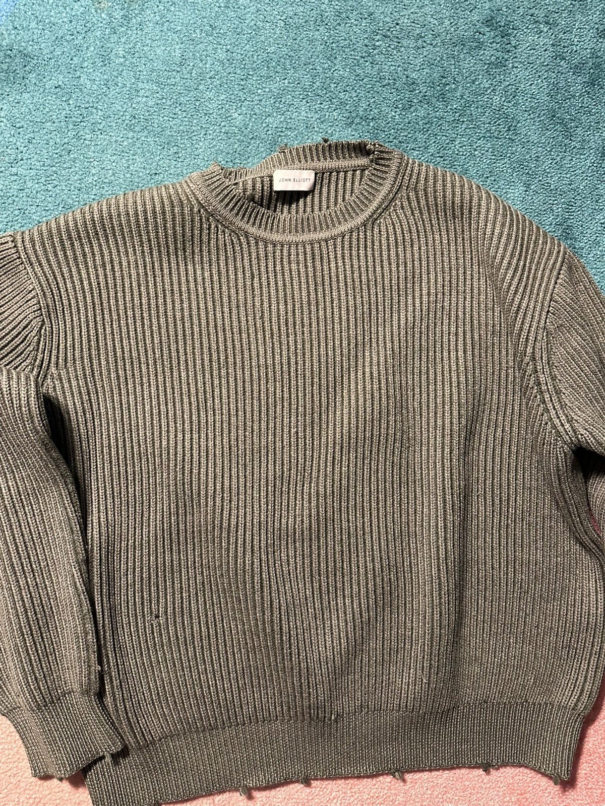 John Elliott John Elliot Structure Wool Knit Crewneck Size US XL / EU 56 / 4 - 9 Thumbnail