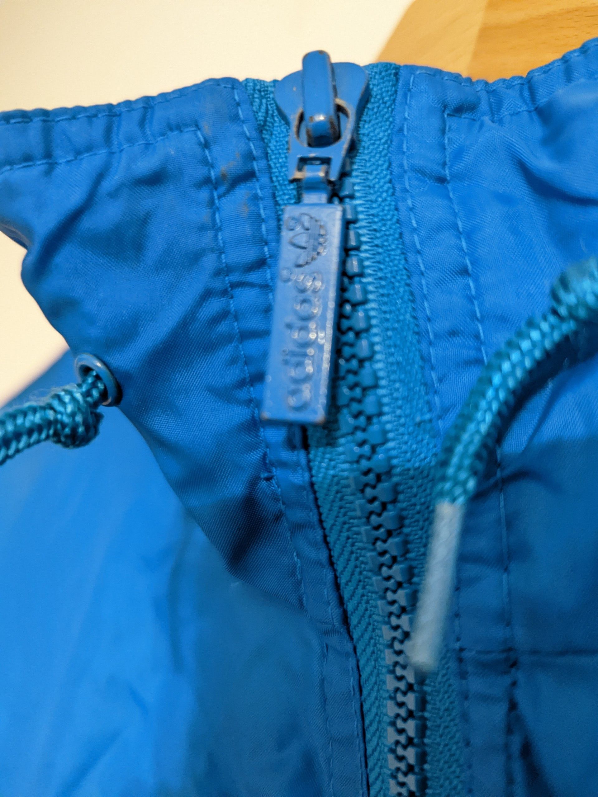 Adidas Vintage Adidas Trefoil Windbreaker 1990s Blue/Purple Taiwan Size US L / EU 52-54 / 3 - 8 Thumbnail