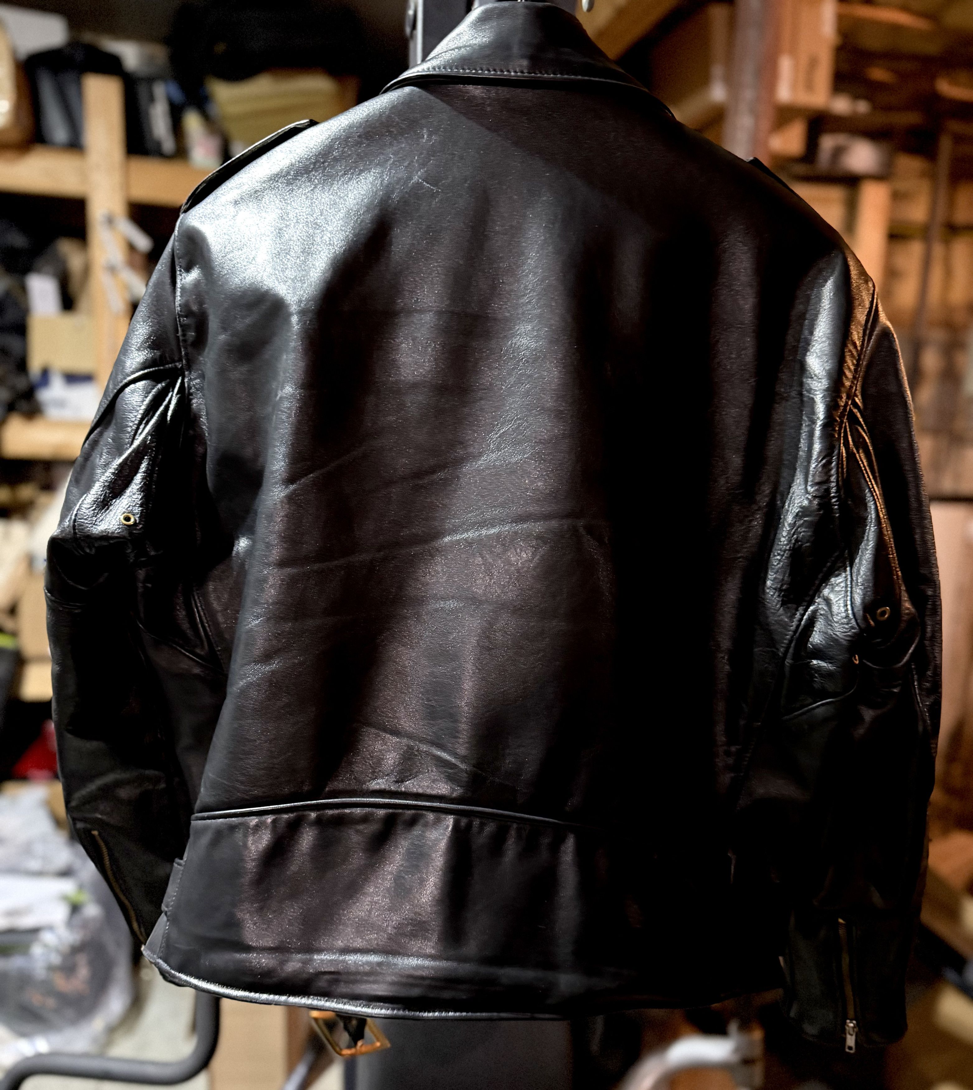 Schott Vintage 90’s Schott 611H Horsehide Sz48 Size US XXL / EU 58 / 5 - 2 Thumbnail