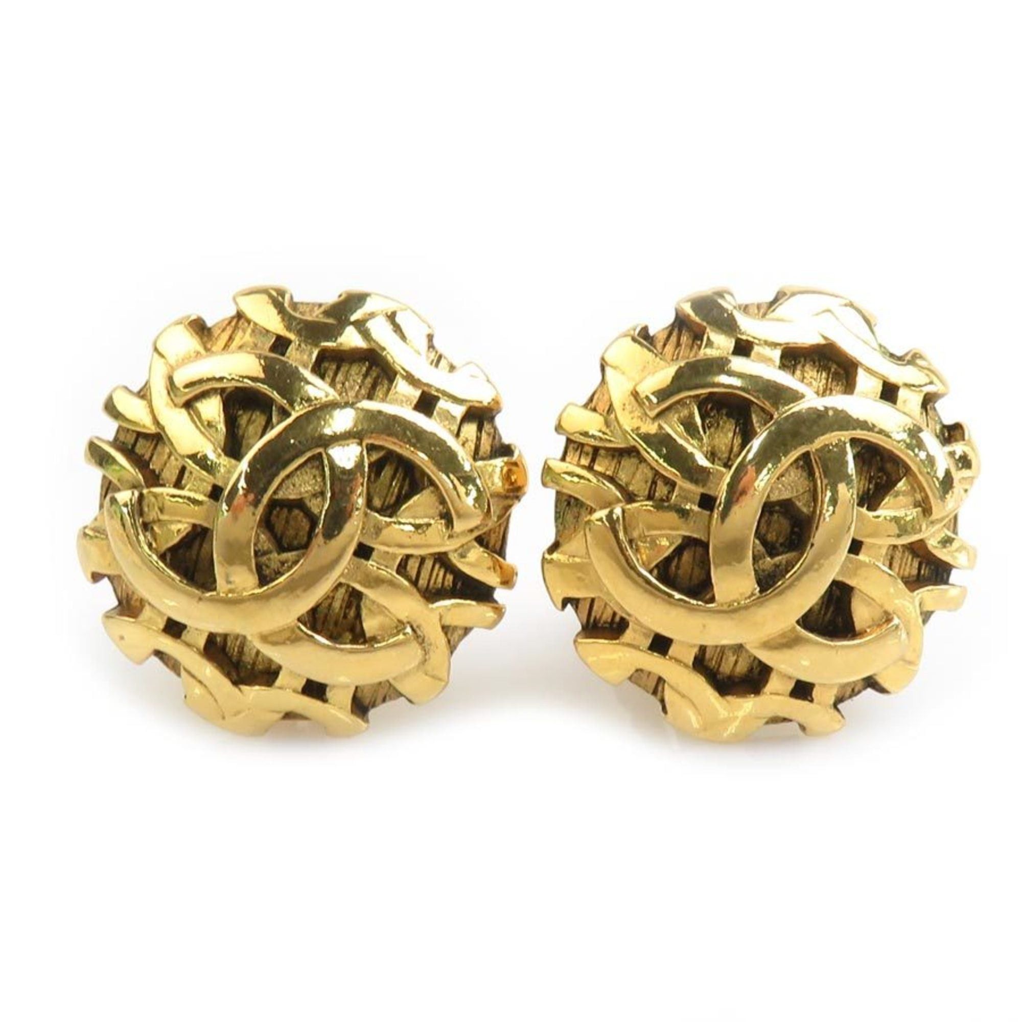 Chanel CHANEL Coco Mark Metal Gold Earrings for Women, Free Shipping e61595k Size ONE SIZE - 1 Thumbnail