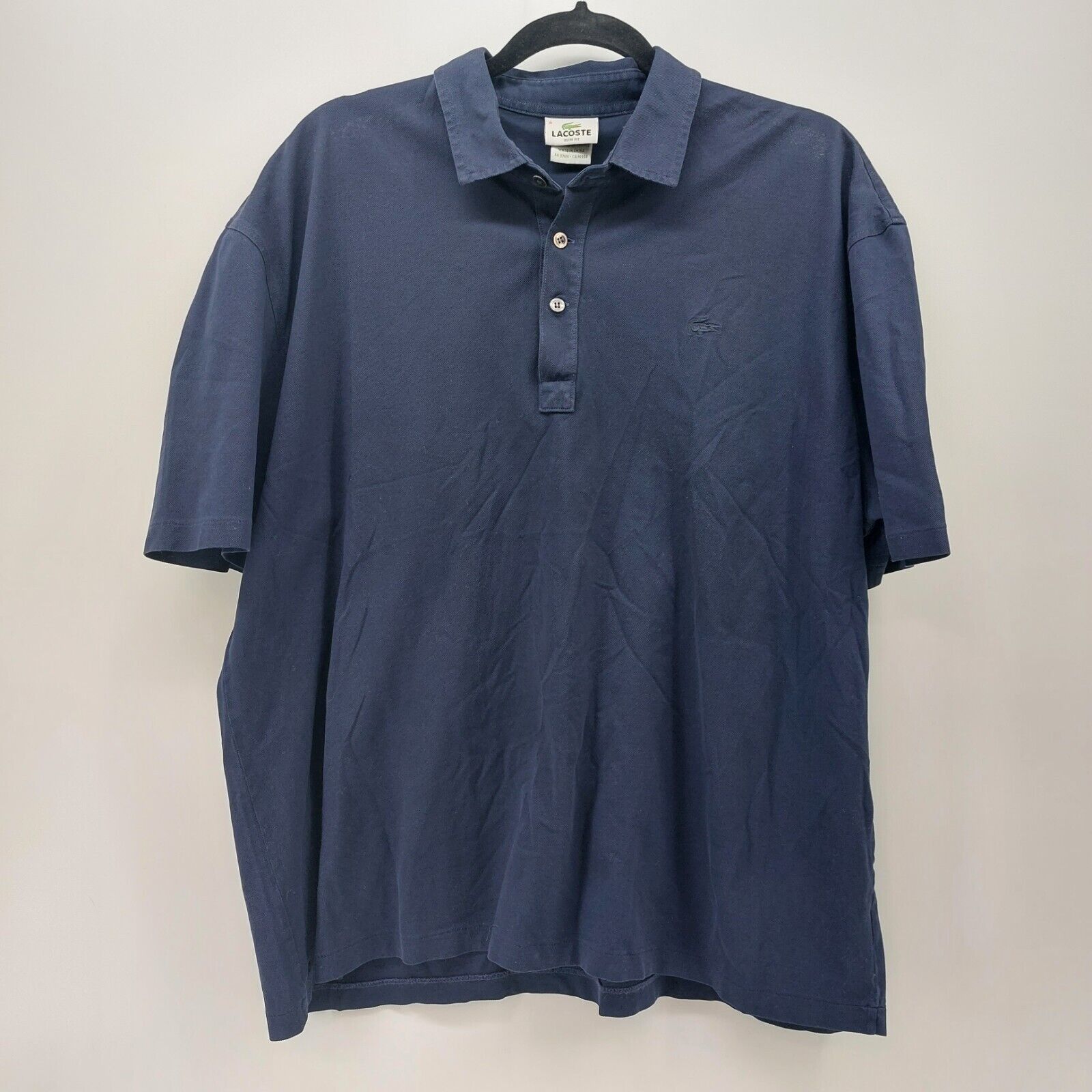 Lacoste Lacoste Navy Blue Polo Shirt Slim Size 8 Cotton Short 3XL Size US XXL / EU 58 / 5 - 1 Thumbnail