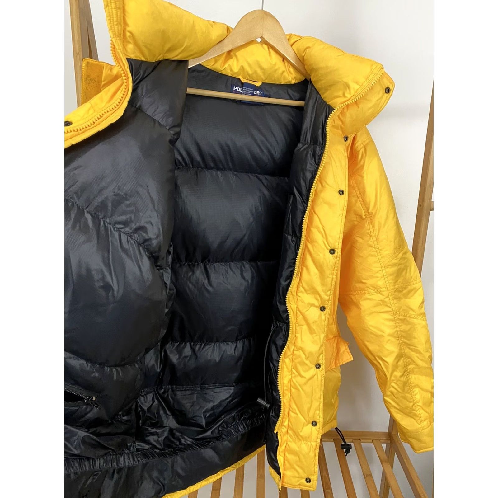 Vintage VTG Polo Sport Ralph Lauren 90s Ski Puffer Down Yellow Hooded Jacket XL Mens Hoodie? Size US XL / EU 56 / 4 - 5 Thumbnail