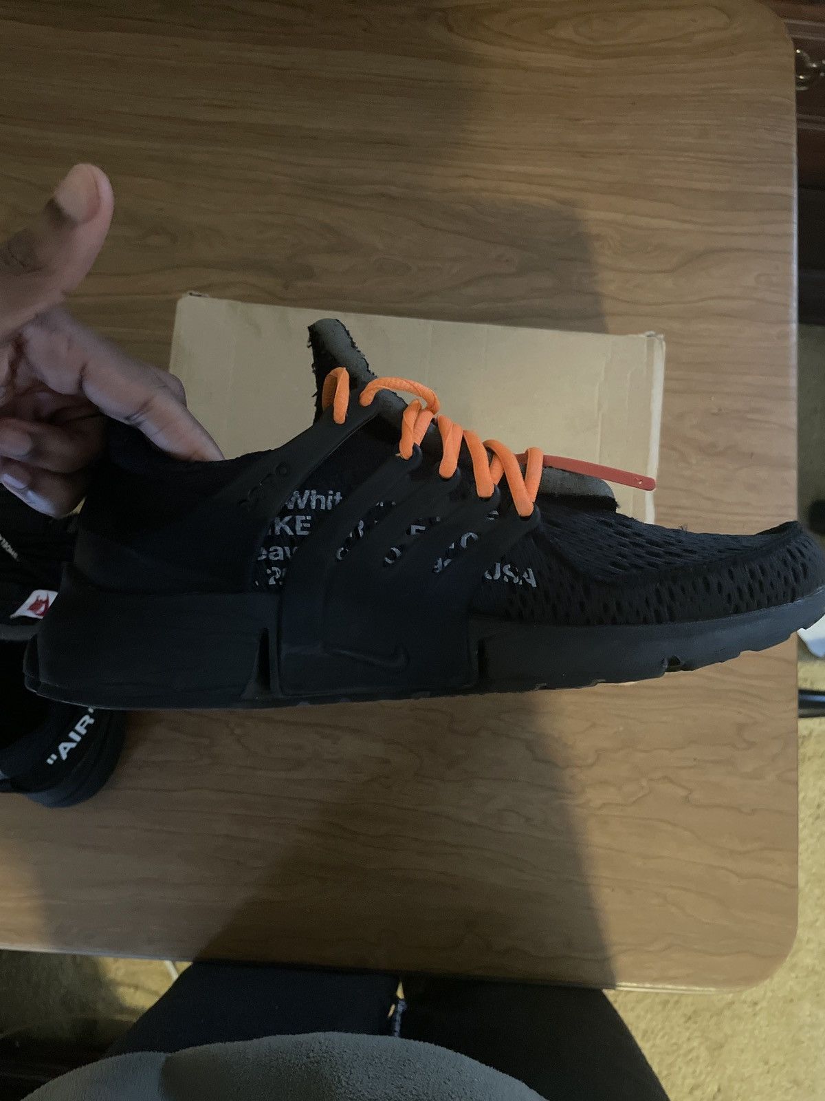 Nike × Off-White × Virgil Abloh Nike x Off White Presto Black size 11 Size US 11 / EU 44 - 4 Thumbnail
