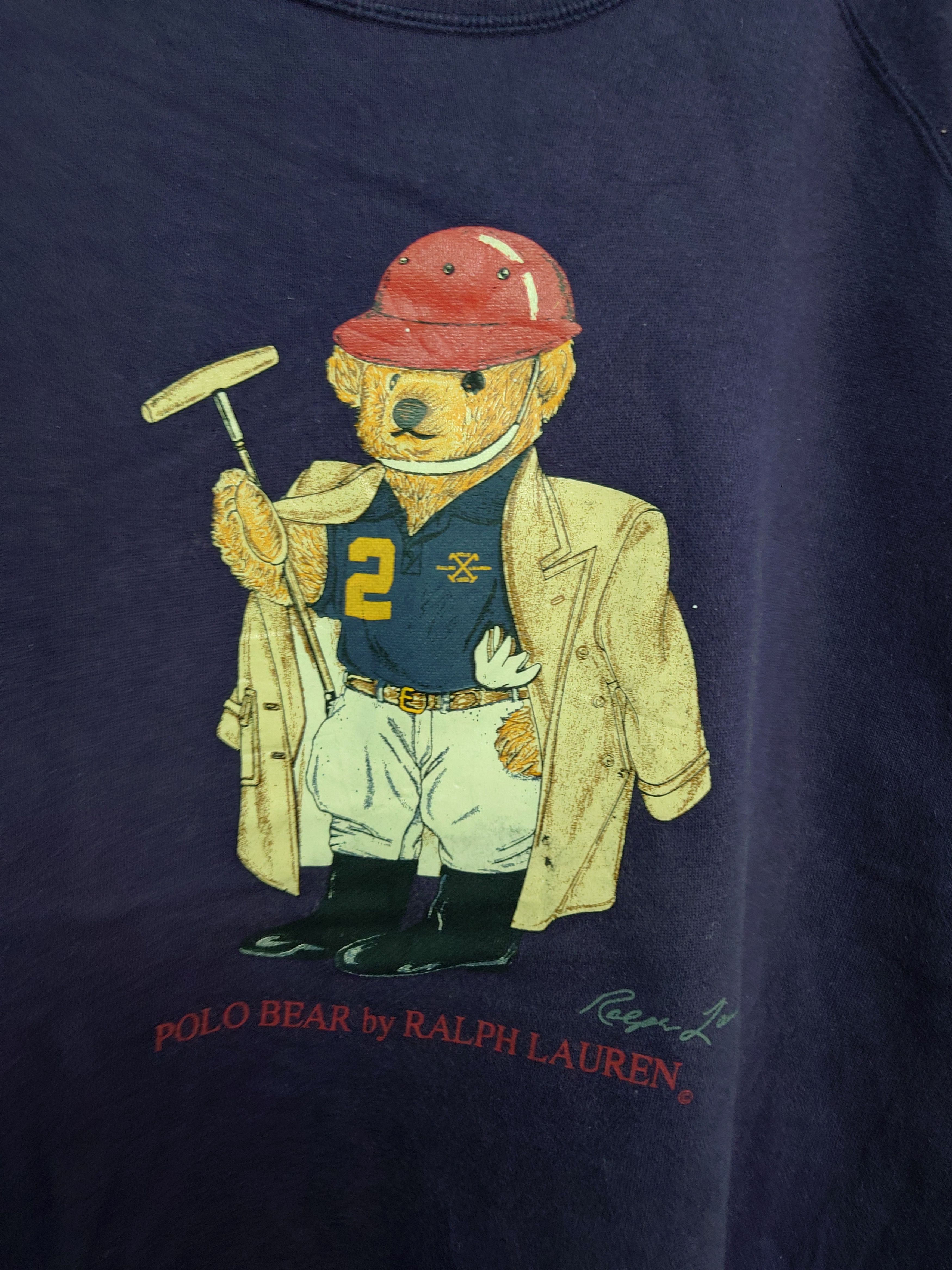 Polo Ralph Lauren Vintage Polo Bear Ralph Lauren Crewneck Sweater Size US L / EU 52-54 / 3 - 7 Thumbnail