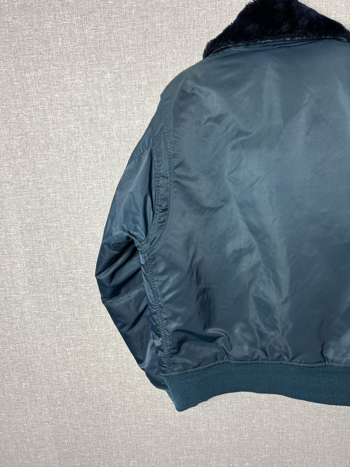 Vintage MA-2 Vintage Flyer’s Nylon Bomber Military Collared Jacket Size US XL / EU 56 / 4 - 19 Thumbnail