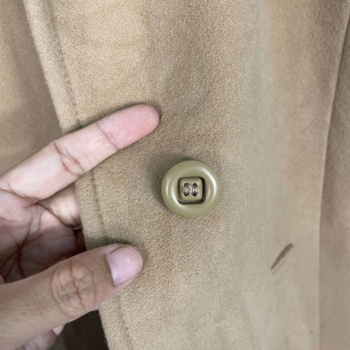 United Colors Of Benetton United Colors Of Benetton Brown Wool Long Coat Size S / US 4 / IT 40 - 15 Thumbnail