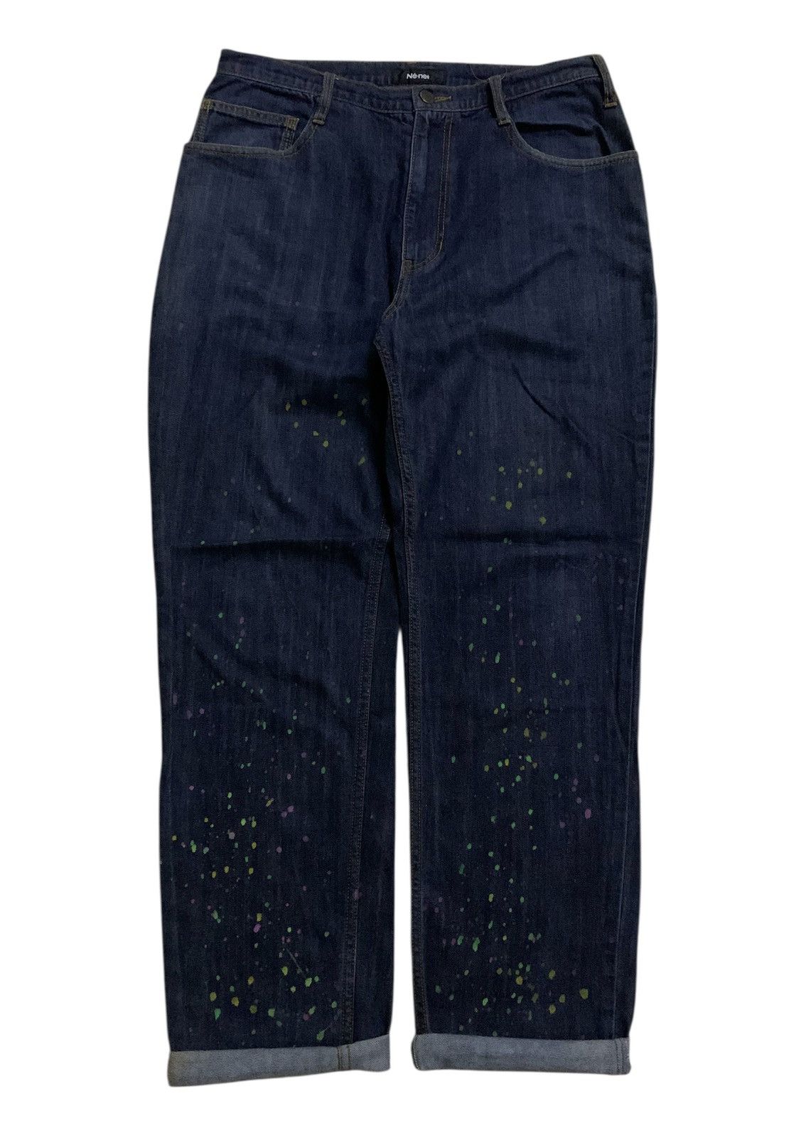 Issey Miyake 💥Final💥Issey Miyake Indigo Dye Painted Denim Size US 32 / EU 48 - 1 Thumbnail