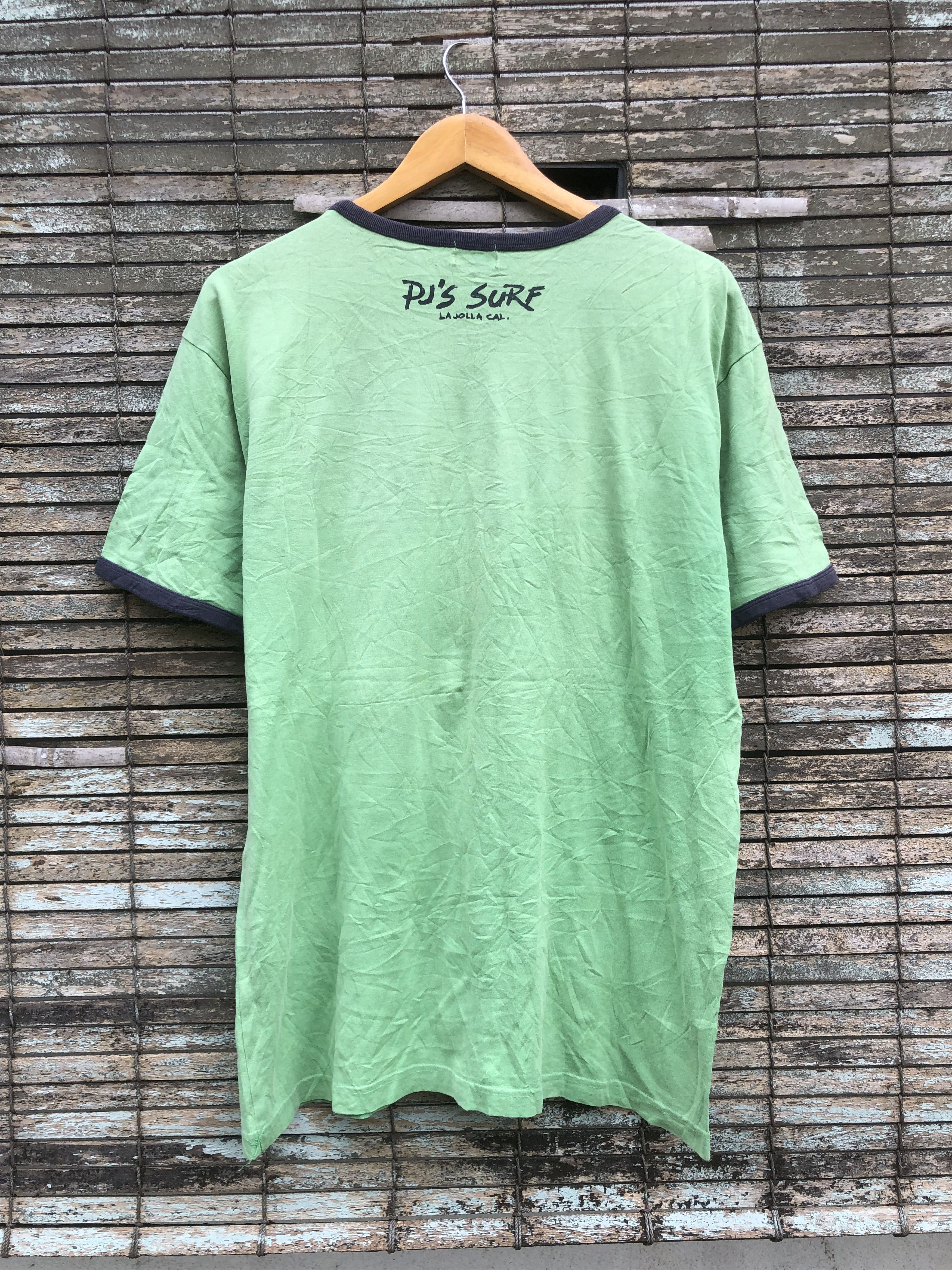 Vintage Vintage Sunfaded PJs Surf Ringer Tee Size US L / EU 52-54 / 3 - 3 Thumbnail