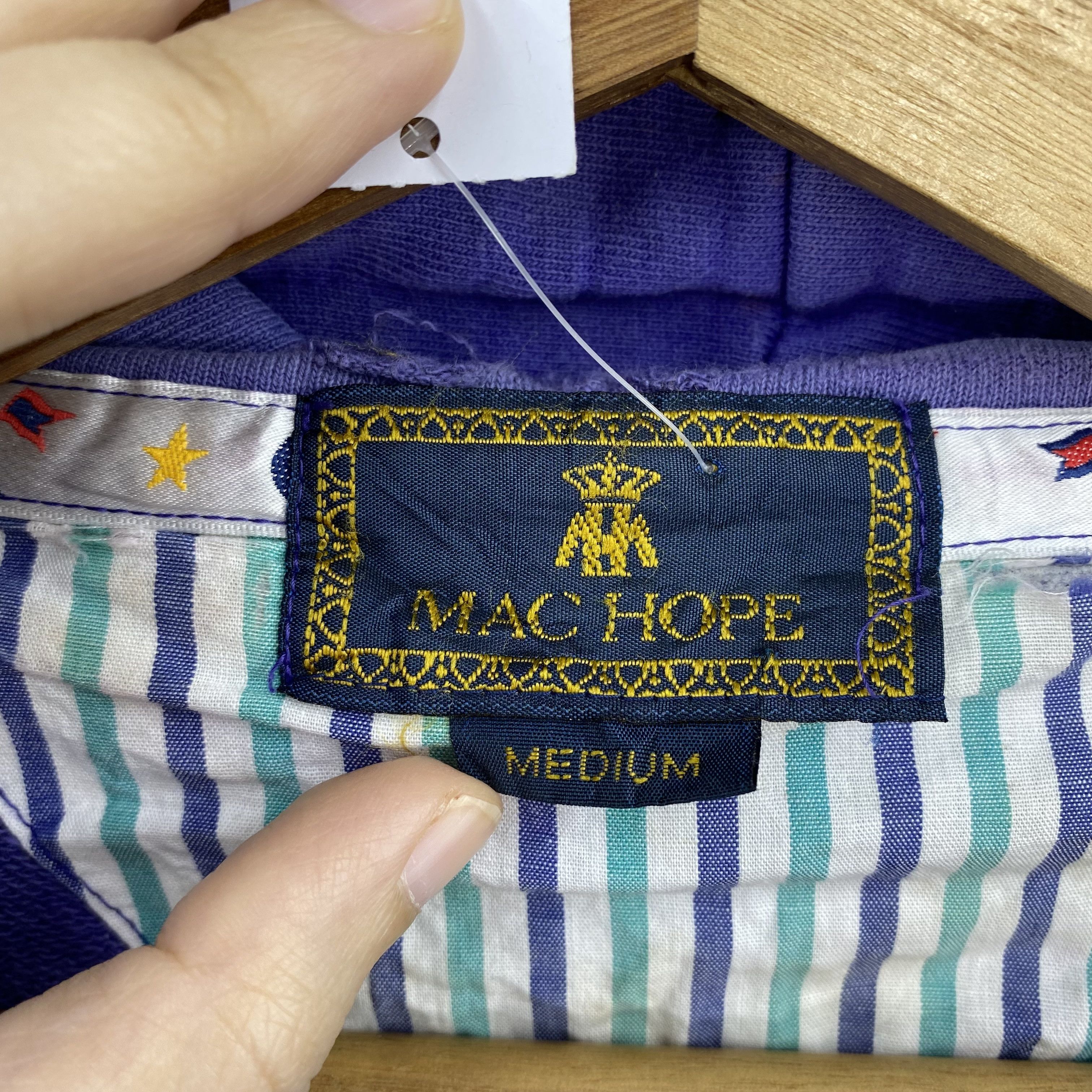 Japanese Brand Vintage 90s Mac Hope Zip Up Hoodie Faded Purple Sweatshirt Size US M / EU 48-50 / 2 - 7 Thumbnail