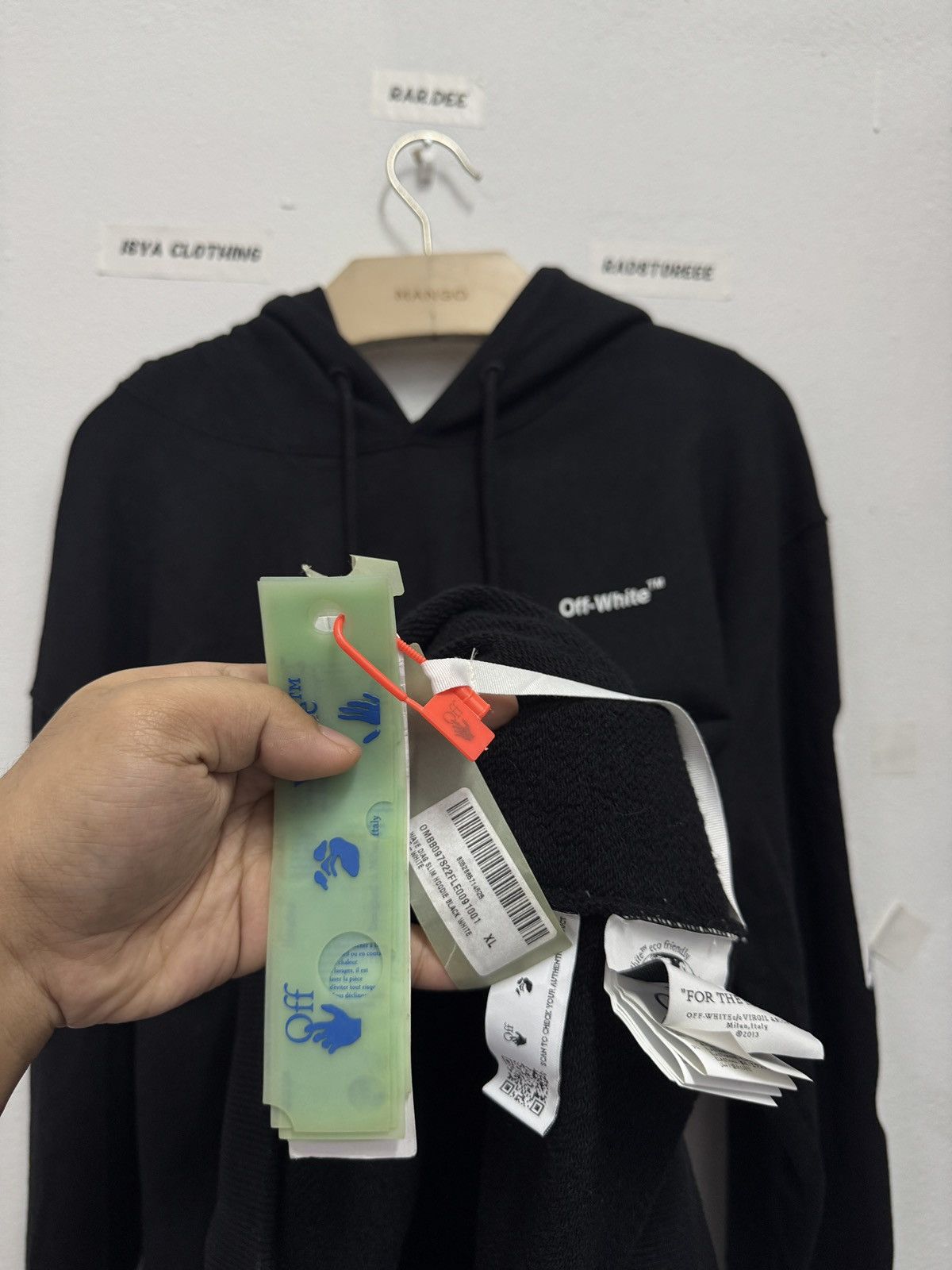 Off-White Offwhite Wave Diag Hoodie Size US XL / EU 56 / 4 - 3 Thumbnail