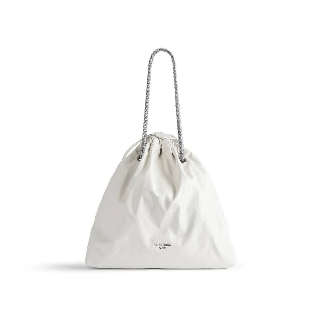 Balenciaga o1srvl11e0925 Size: OS / Crush Medium Tote Bag in White Size ONE SIZE - 1 Thumbnail