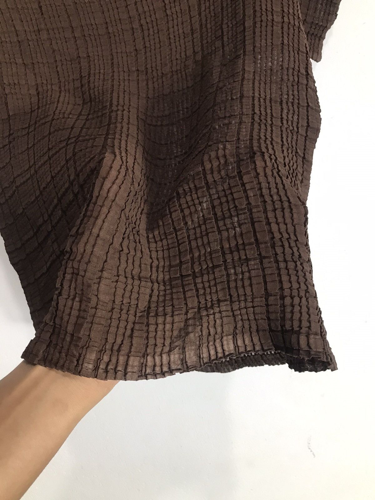 Issey Miyake Undefined Square Pleated shirt 'issey style' Size US S / EU 44-46 / 1 - 3 Thumbnail