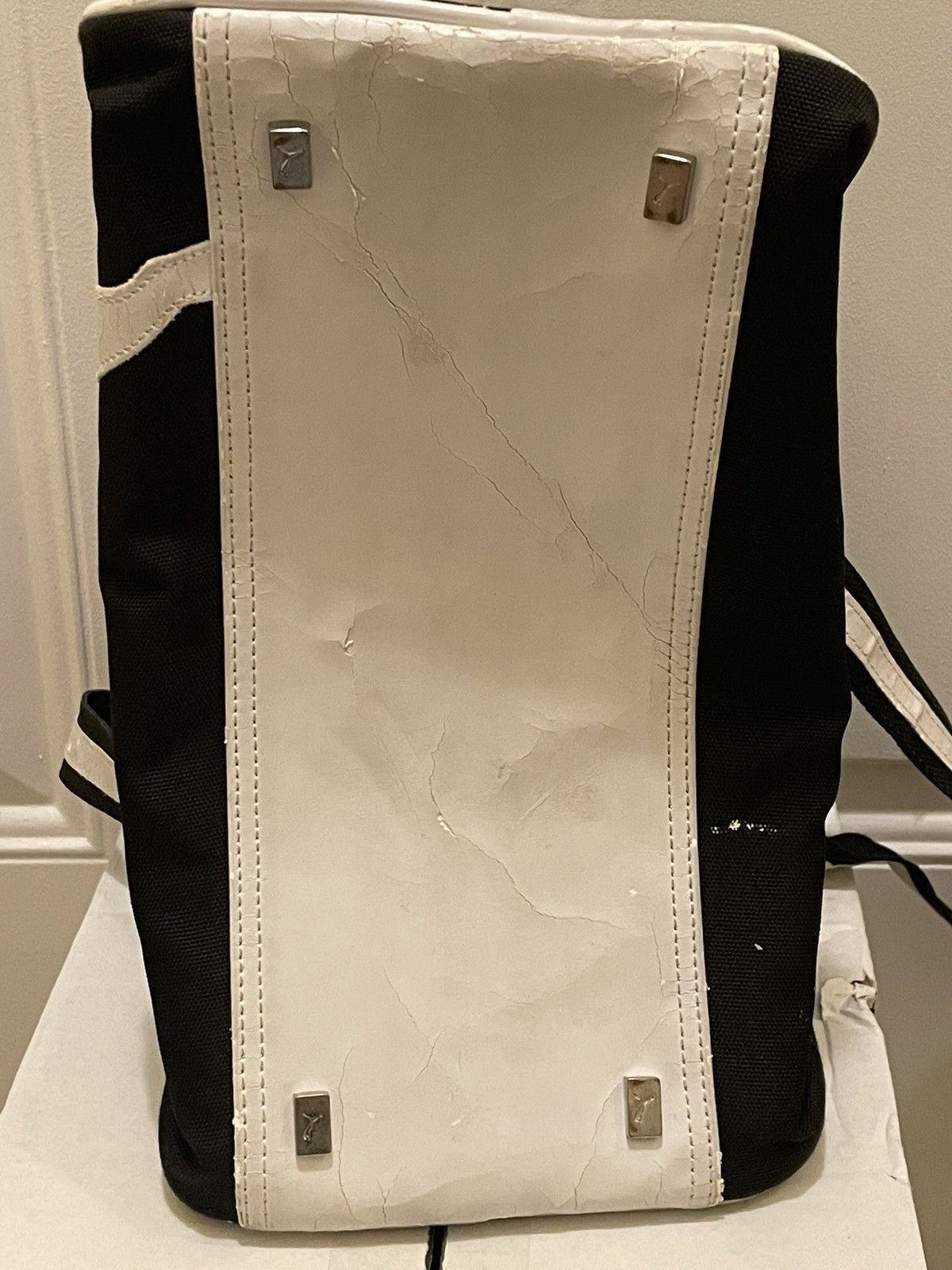 Puma Vintage Y2K Puma Black & White Cat Logo Cute Hand Bag Purse Size ONE SIZE - 21 Thumbnail