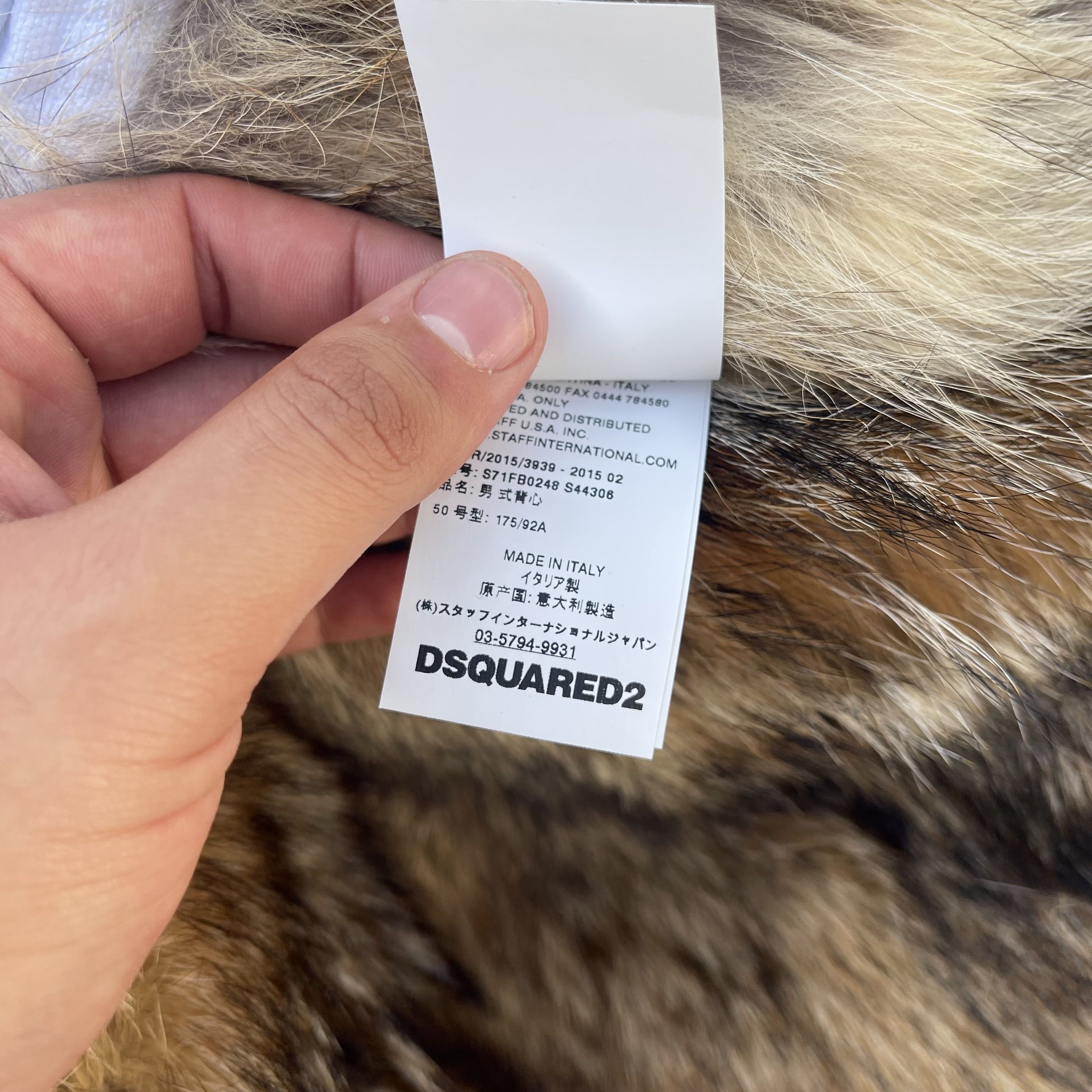 Dsquared2 Dsquared2 Icon Snow Vest Real Fur Size US M / EU 48-50 / 2 - 9 Thumbnail