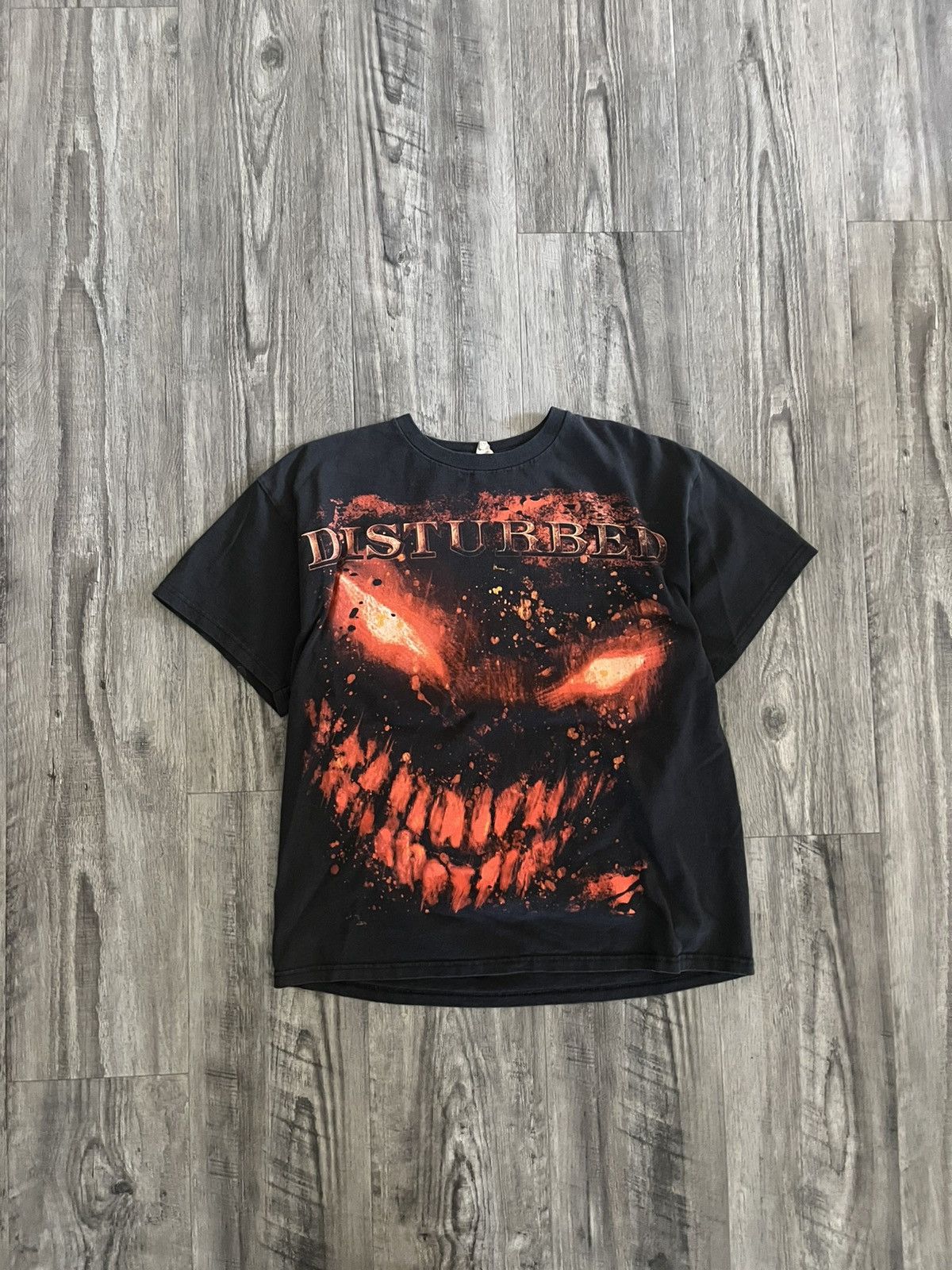 Vintage Vintage y2k Disturbed Band Tee Size US M / EU 48-50 / 2 - 1 Thumbnail