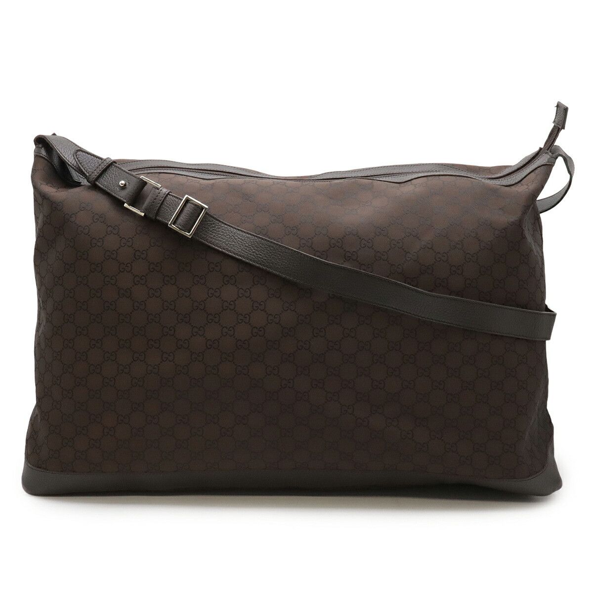 Gucci Gucci Gucci GG Nylon Leather 2way Travel Bag Textile Travel Bag 105669 DUTY FREE for USA Size ONE SIZE - 1 Thumbnail