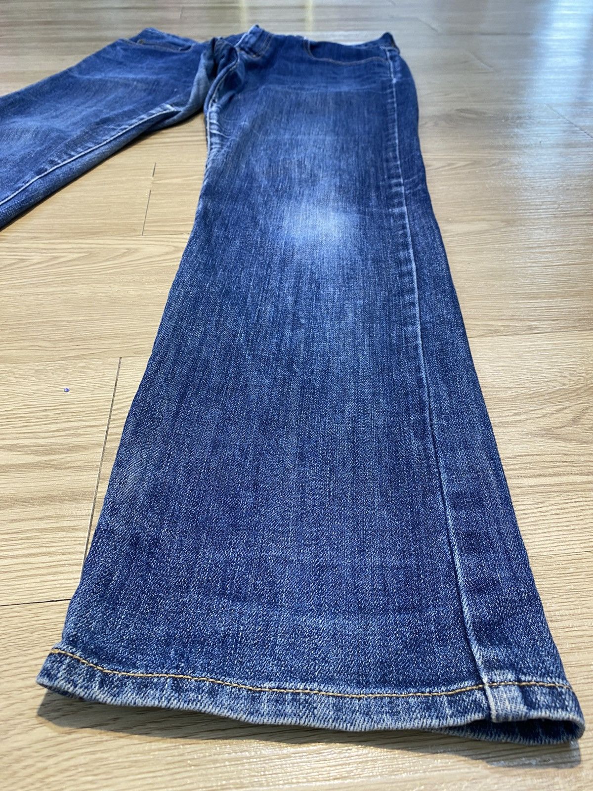 Japanese Brand Vintage Japanese Brand Buckle Back Blue Wash Style Jeans Size US 31 - 6 Thumbnail