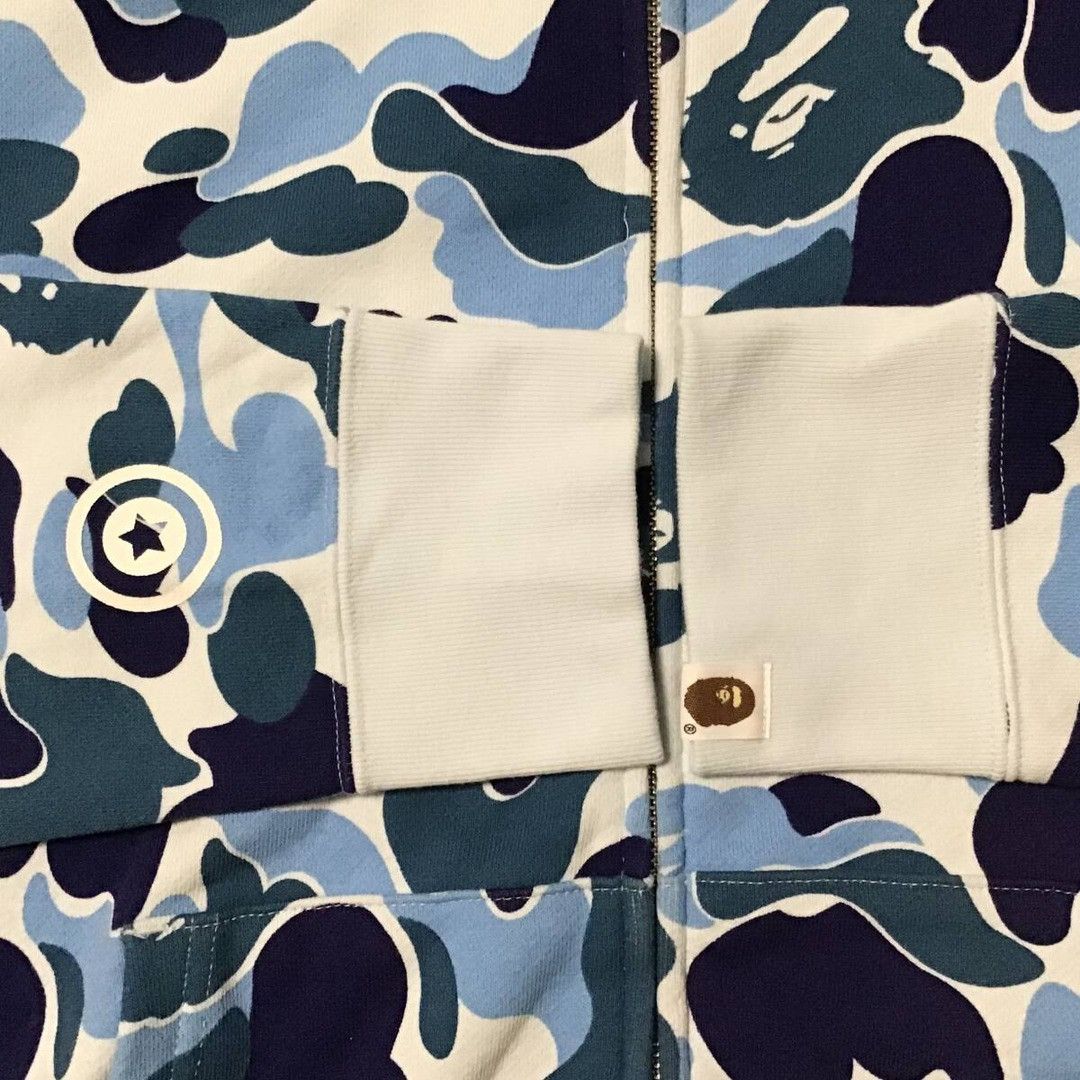 Bape BAPE ABC camo Blue shark full zip hoodie a bathing ape PONR Size US L / EU 52-54 / 3 - 6 Thumbnail