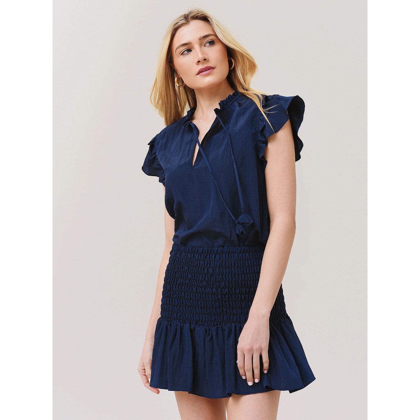 MISA Los Angeles $220 NEW Misa LA Basia Top - Midnight Navy - XS Size XS / US 0-2 / IT 36-38 - 1 Thumbnail