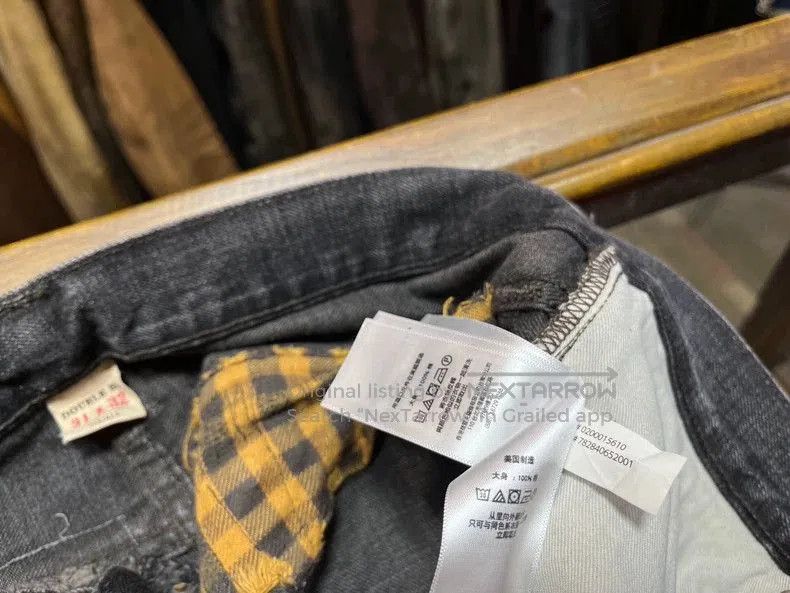RRL Ralph Lauren RRL Distressed Patchwork Denim Jeans. Size US 31 - 5 Thumbnail