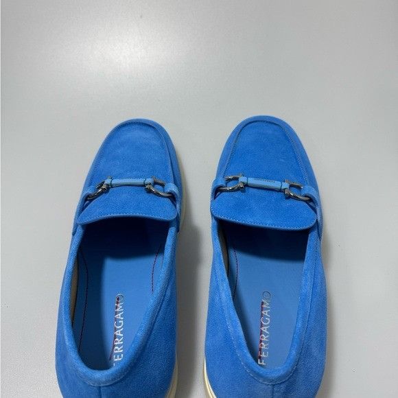 Salvatore Ferragamo Ferragamo Cosimo Loafers Azur Blue Men’s Size 10 Size US 10 / EU 43 - 5 Thumbnail