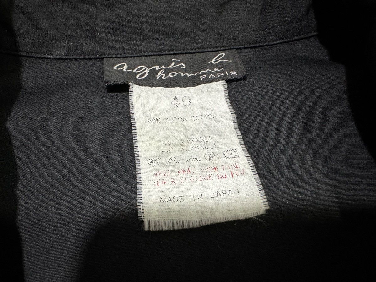 agnes b. 🔥Vintage Agnes B Black Zip Up Shirt Gothic Size US L / EU 52-54 / 3 - 9 Thumbnail
