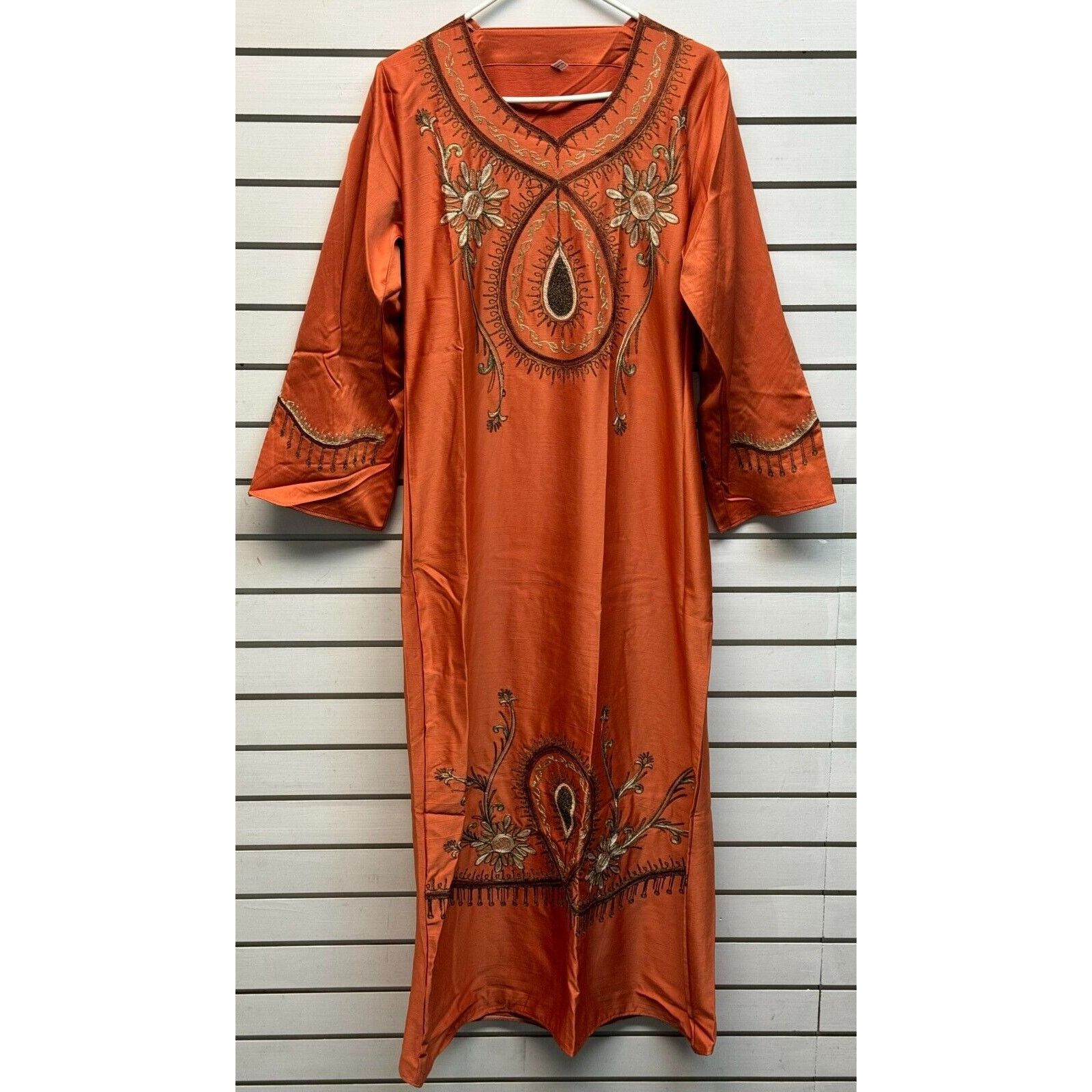Other Kaftan Ethnic Inspired Abaya Embroidered 1X Dress Size 1 Size XL / US 12-14 / IT 48-50 - 1 Thumbnail
