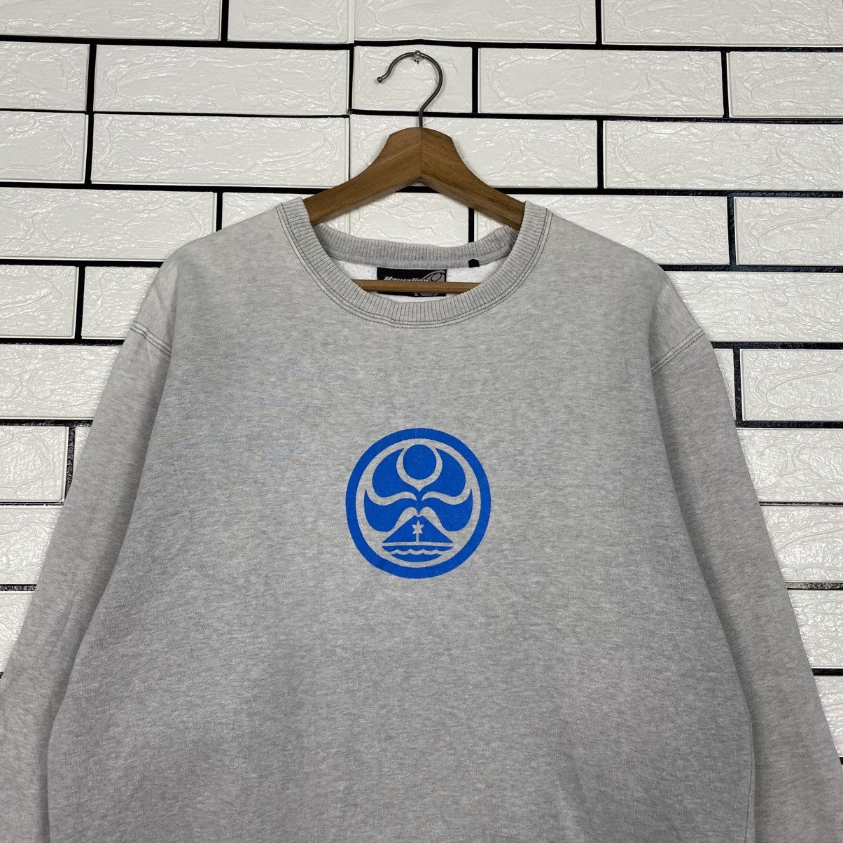 Japanese Brand 📌Vintage Sweatshirt Crewneck Hawaiian Big Logo Size US M / EU 48-50 / 2 - 4 Thumbnail