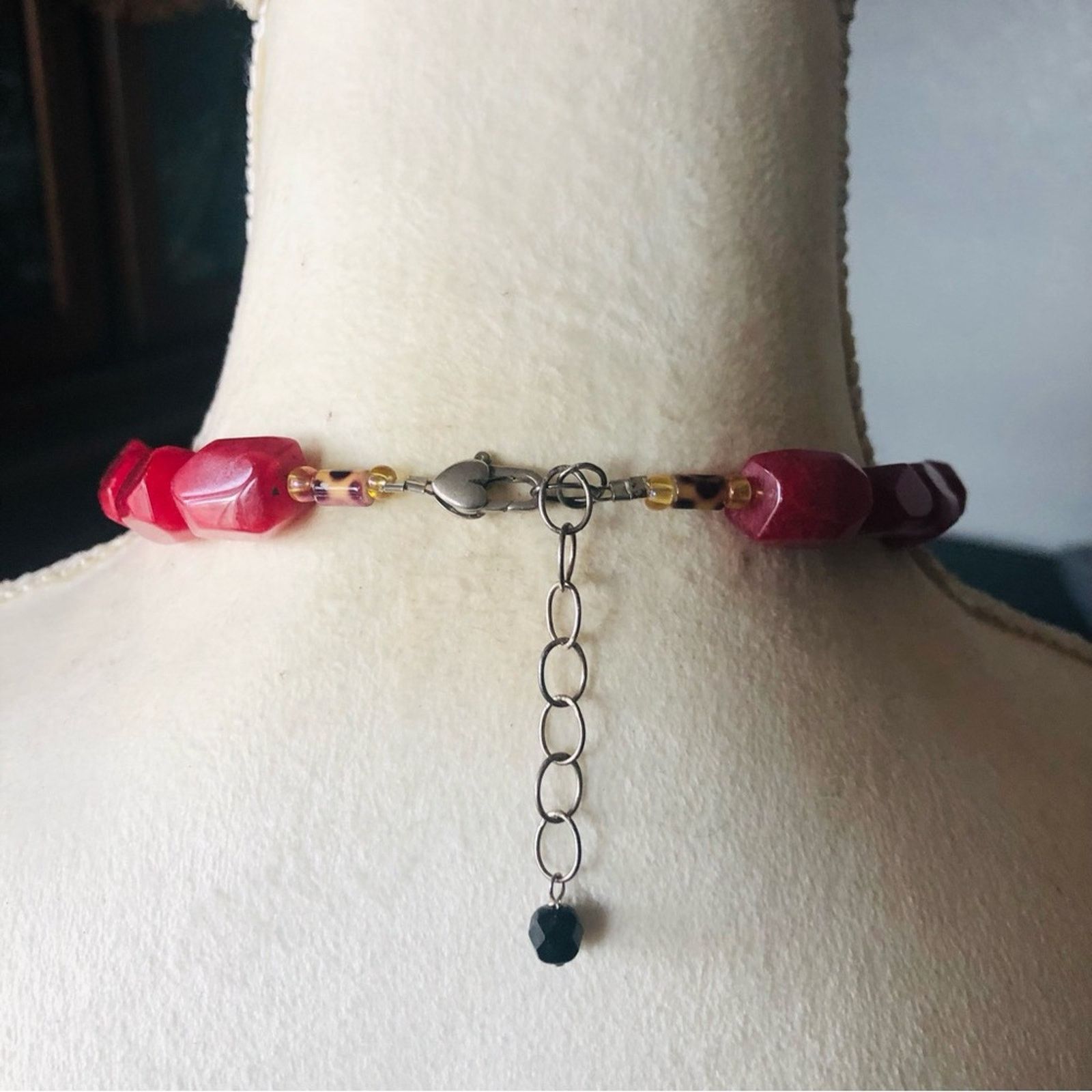 Handmade Fire and Ice crackle quartz faceted stone 925 necklace Size ONE SIZE - 9 Thumbnail