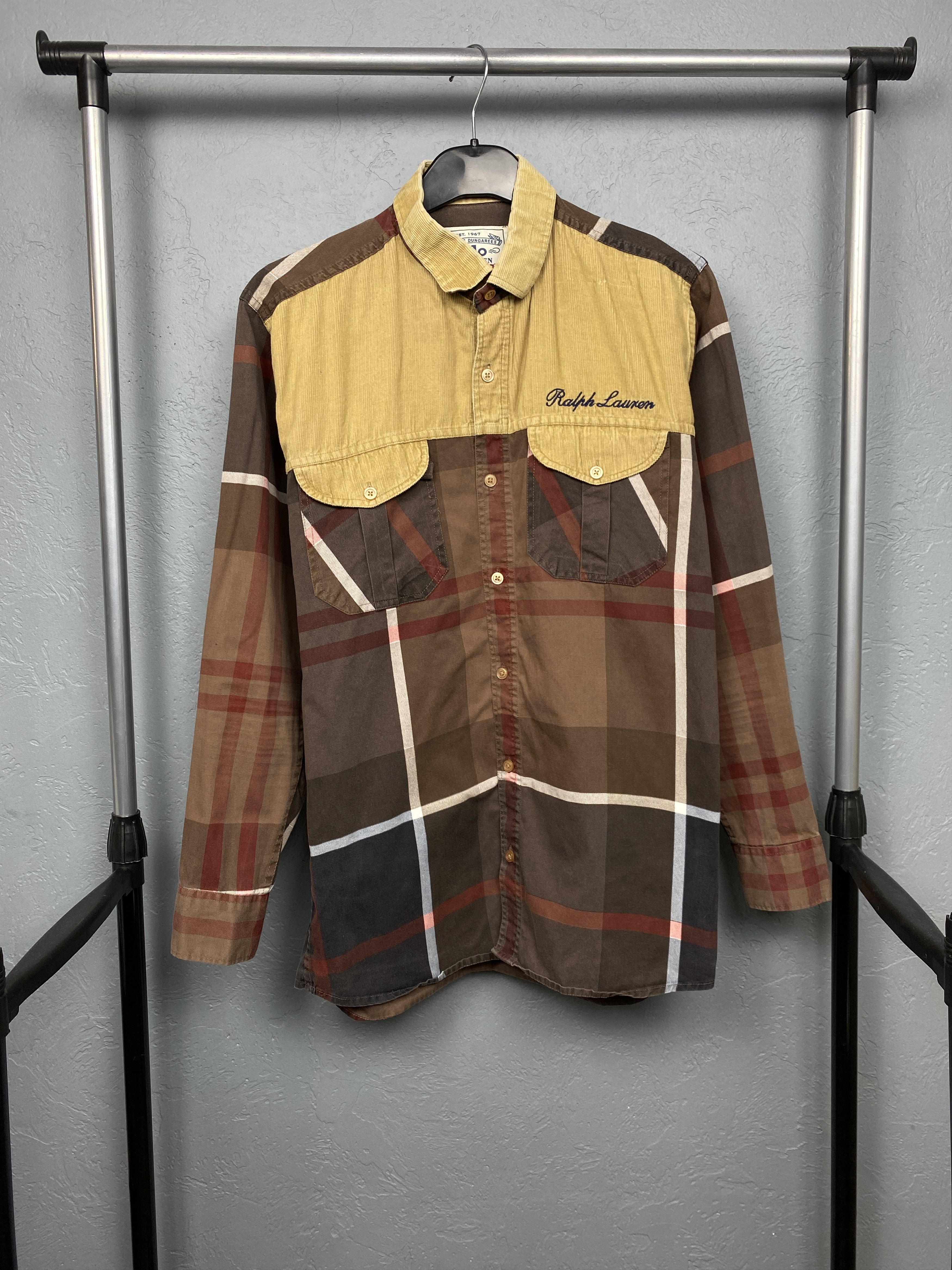 Polo Ralph Lauren × Ralph Lauren × Vintage Polo Ralph Lauren Vintage Mens Western Plaid Shirt Size US L / EU 52-54 / 3 - 1 Thumbnail
