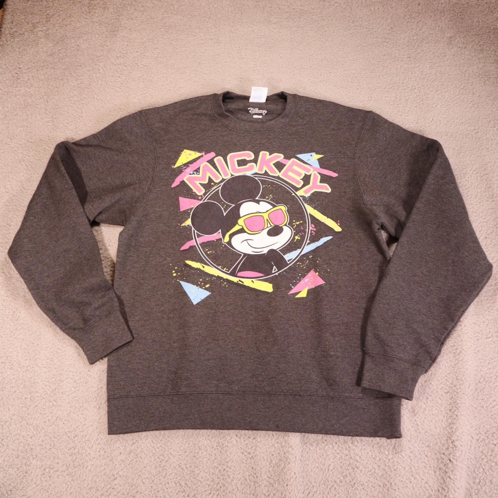 Disney Disney Sweater Mens Medium Gray Mickey Mouse Y2K Cool 80s Size US M / EU 48-50 / 2 - 2 Thumbnail
