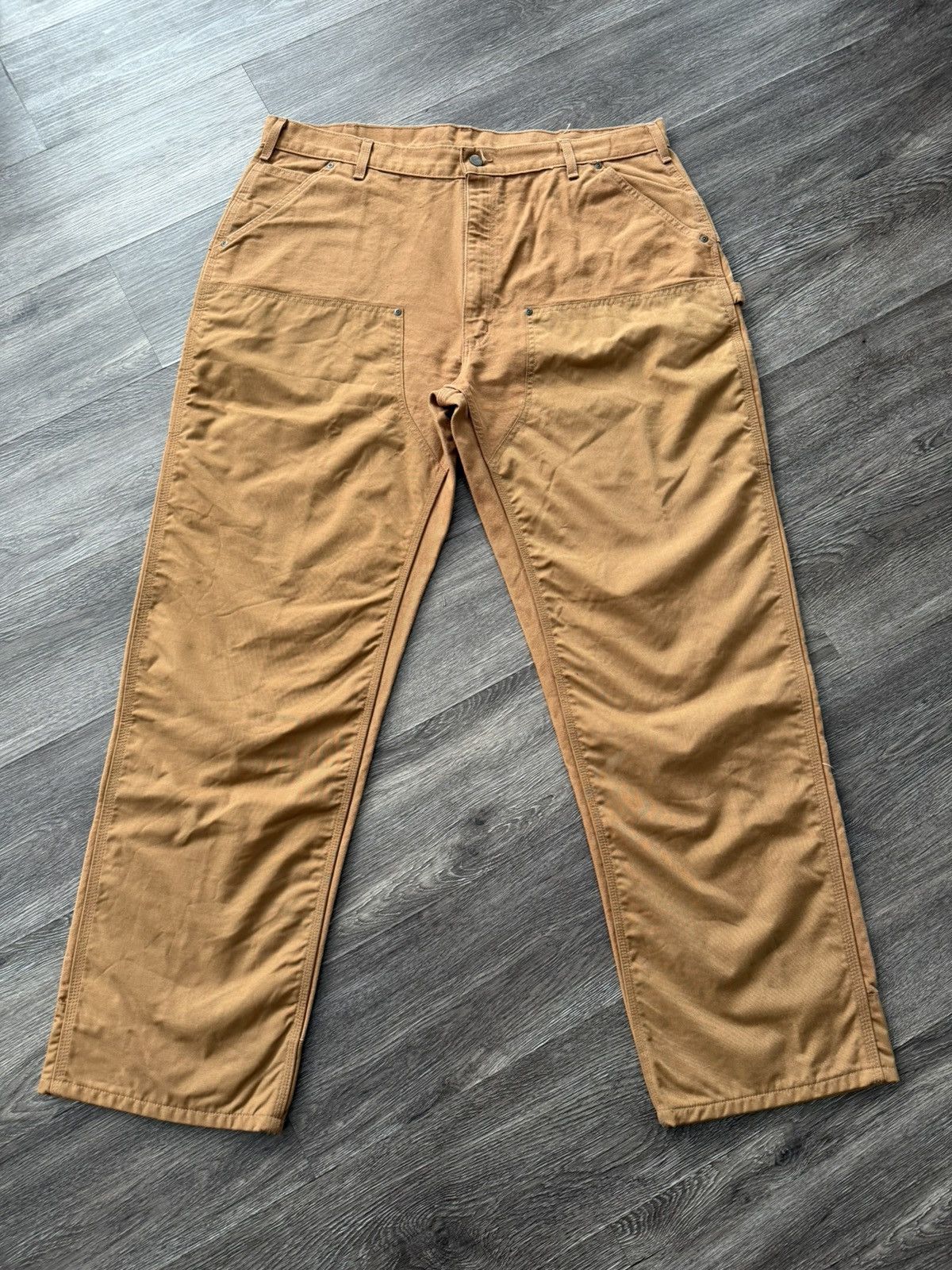 Carhartt Carhartt Double Knee Vintage Duck Canvas Loose fit Pants Size US 42 / EU 58 - 1 Thumbnail