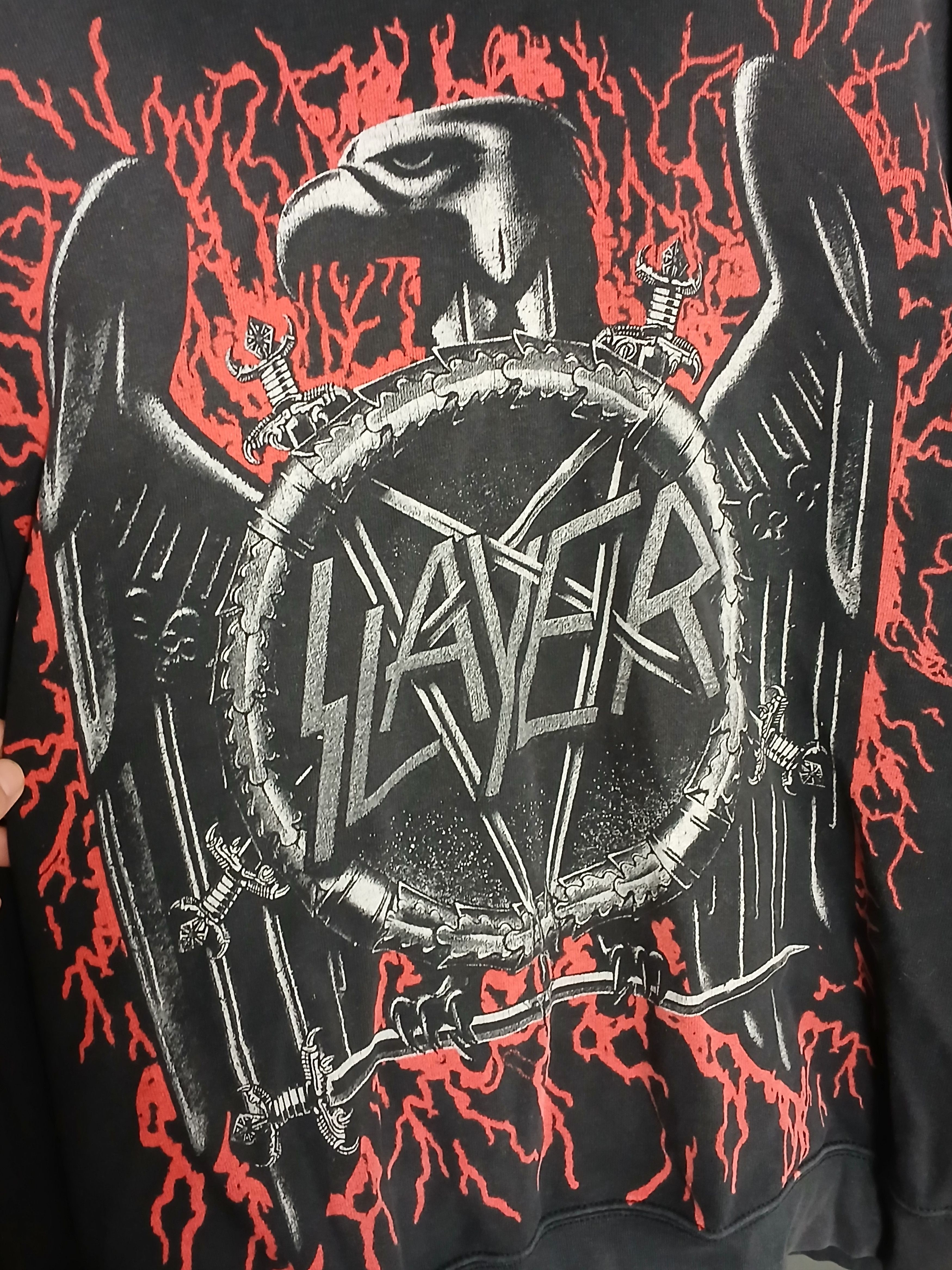 Band Tees × Slayer Slayer Hoodie broken zip Size US XL / EU 56 / 4 - 3 Thumbnail