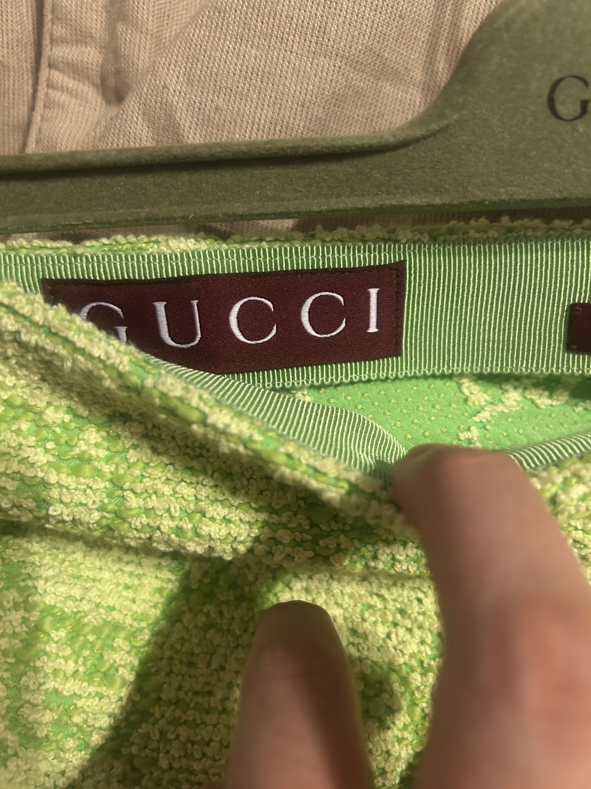 Gucci Gucci GG Boucle Cotton Blend Skirt Lime Green size IT 42 Size M / US 6-8 / IT 42-44 - 7 Thumbnail