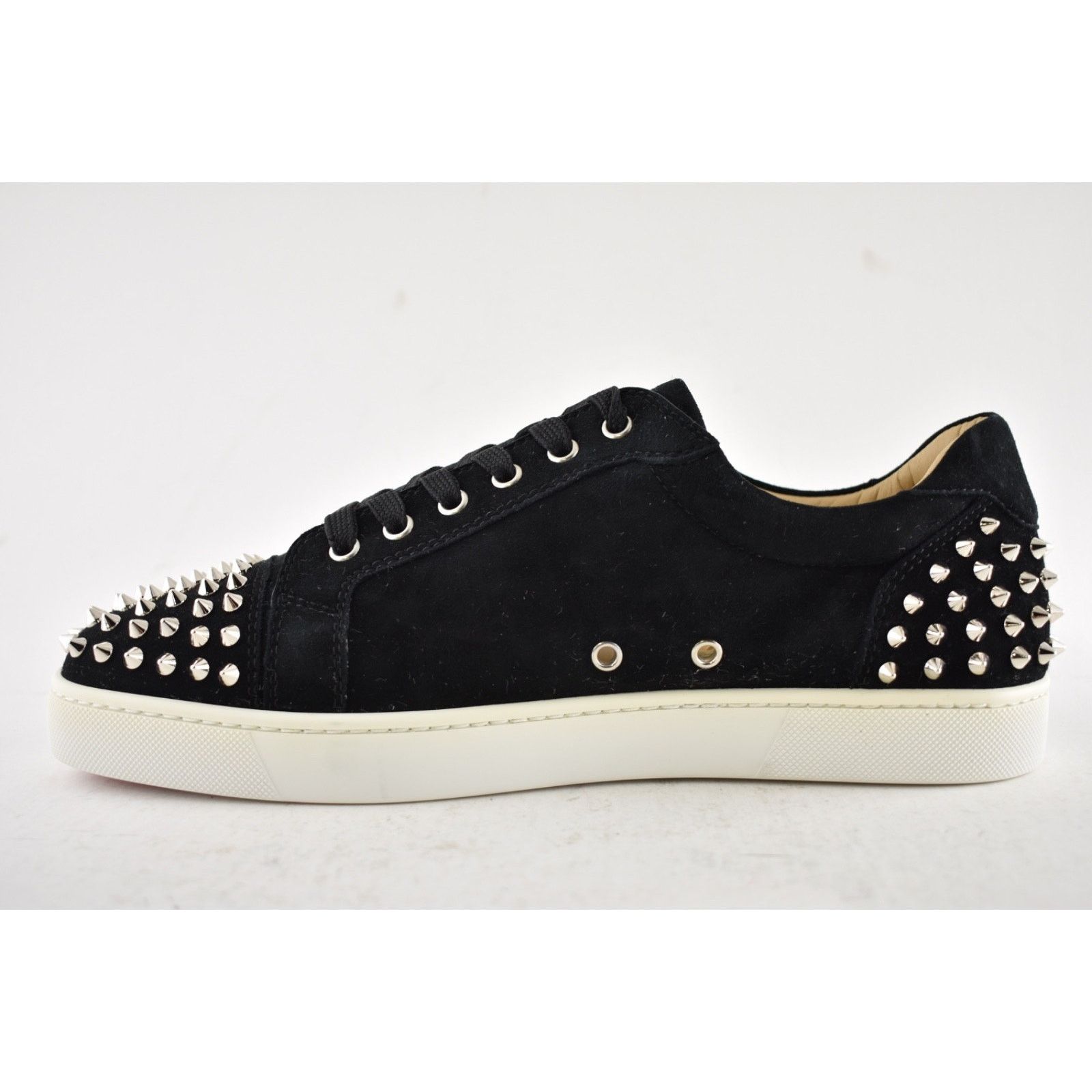 Christian Louboutin Christian Louboutin Men Seavaste 2 Flat Black Silver Spike Size US 11 / EU 44 - 9 Thumbnail