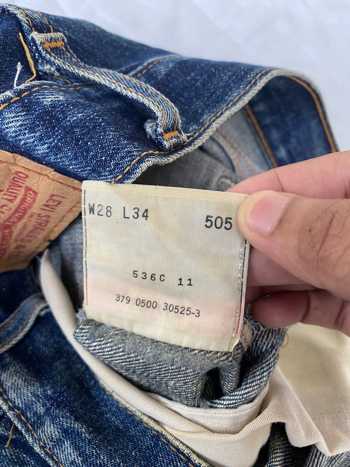 Beauty Beast × Levi's LEVIS 505 RUSTY DISTRESSED DENIM JEANS JAPAN Size US 29 - 10 Thumbnail