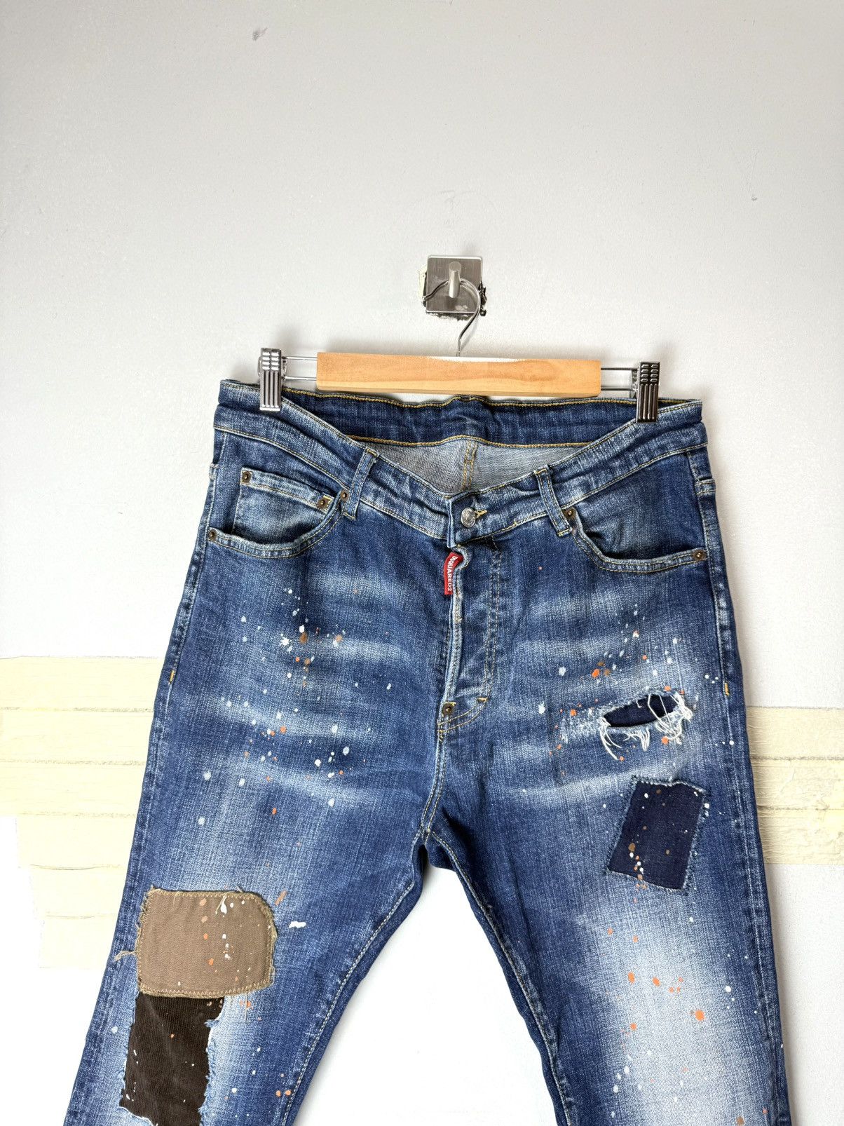 Dsquared2 Dsquared2 Patchwork Denim Pants Slim Dripp Hype Streetwear Size US 32 / EU 48 - 3 Thumbnail