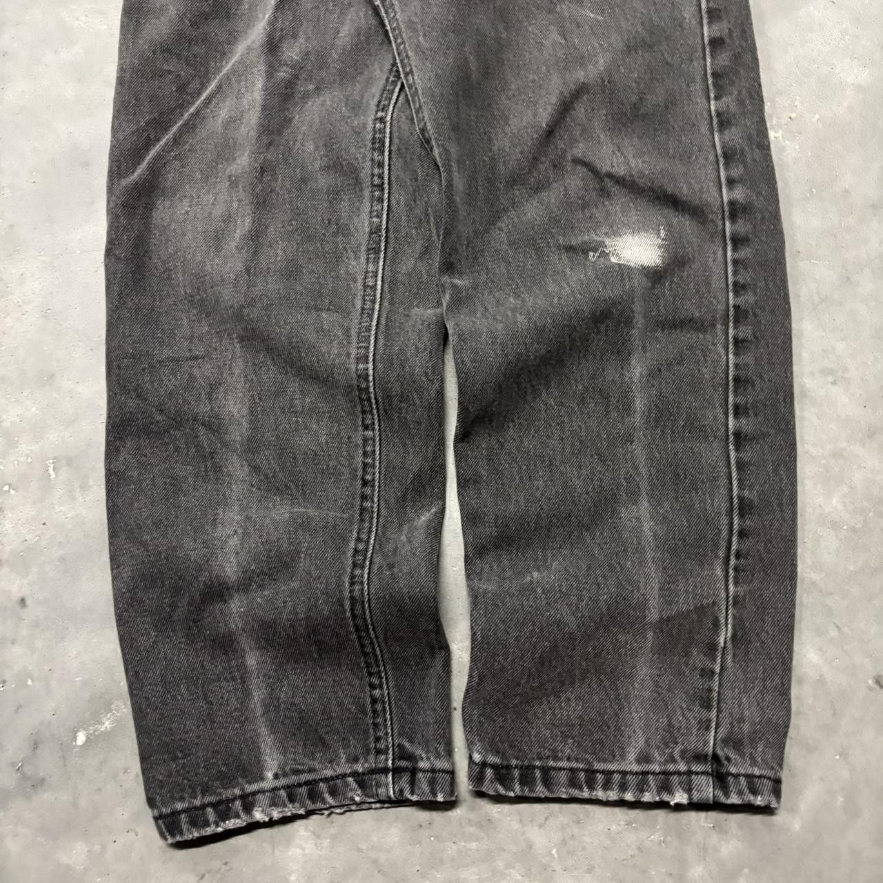 Japanese Brand × Vintage Crazy Vintage Y2K/2000s Grunge Faded Black Denim Jeans! Size US 27 - 6 Thumbnail
