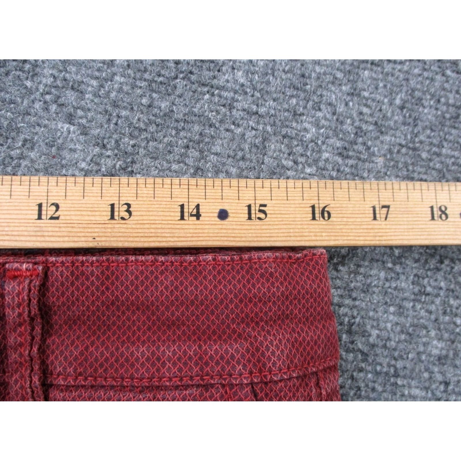 Etro Etro Mens Pants 32x34 Red Chino Straight Knit Cotton Lycra Button Zip Flat Front Logo Vintage: No Size US 32 / EU 48 - 6 Thumbnail