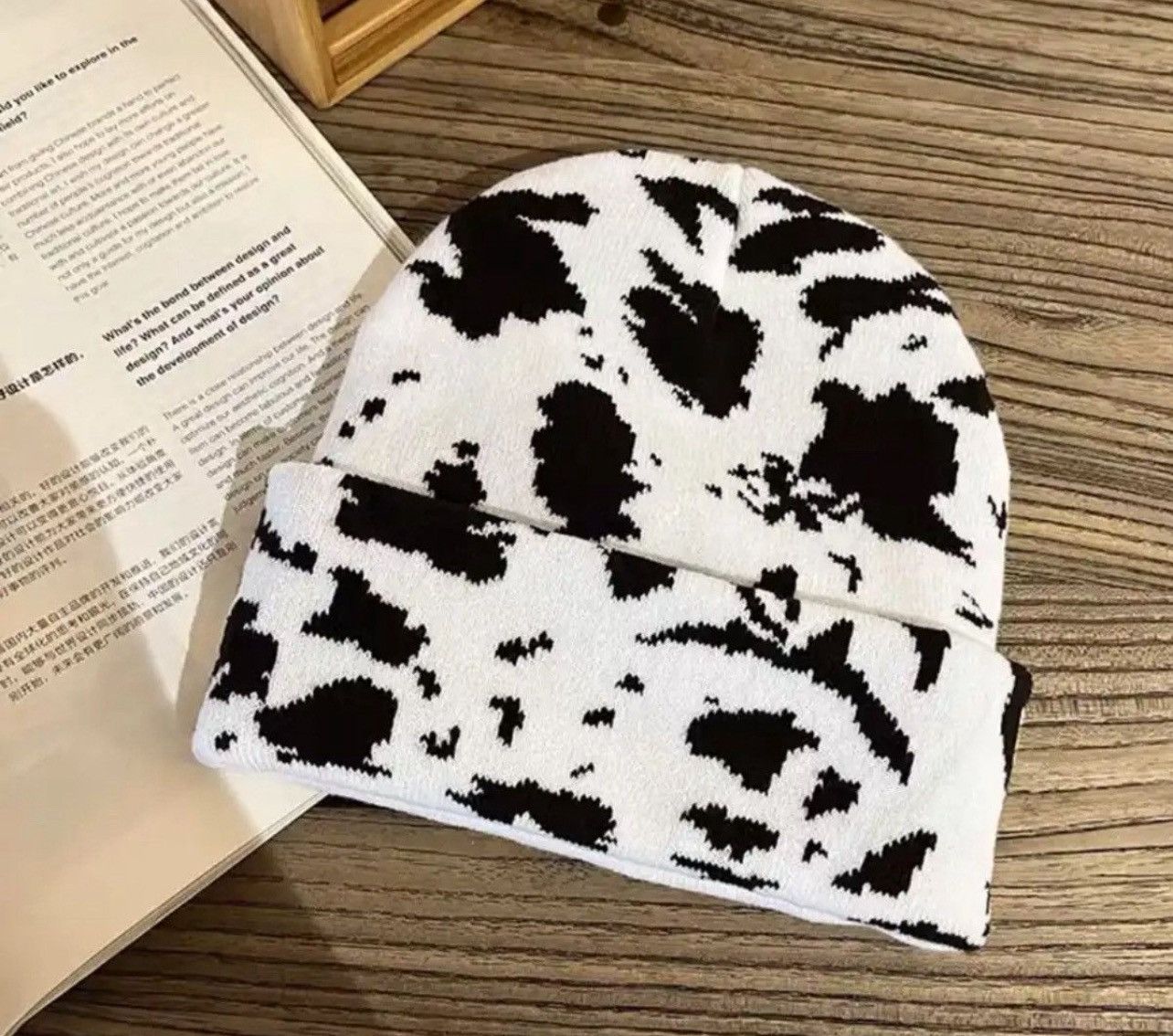 Other Black White Beanie Hat Size ONE SIZE - 1 Thumbnail