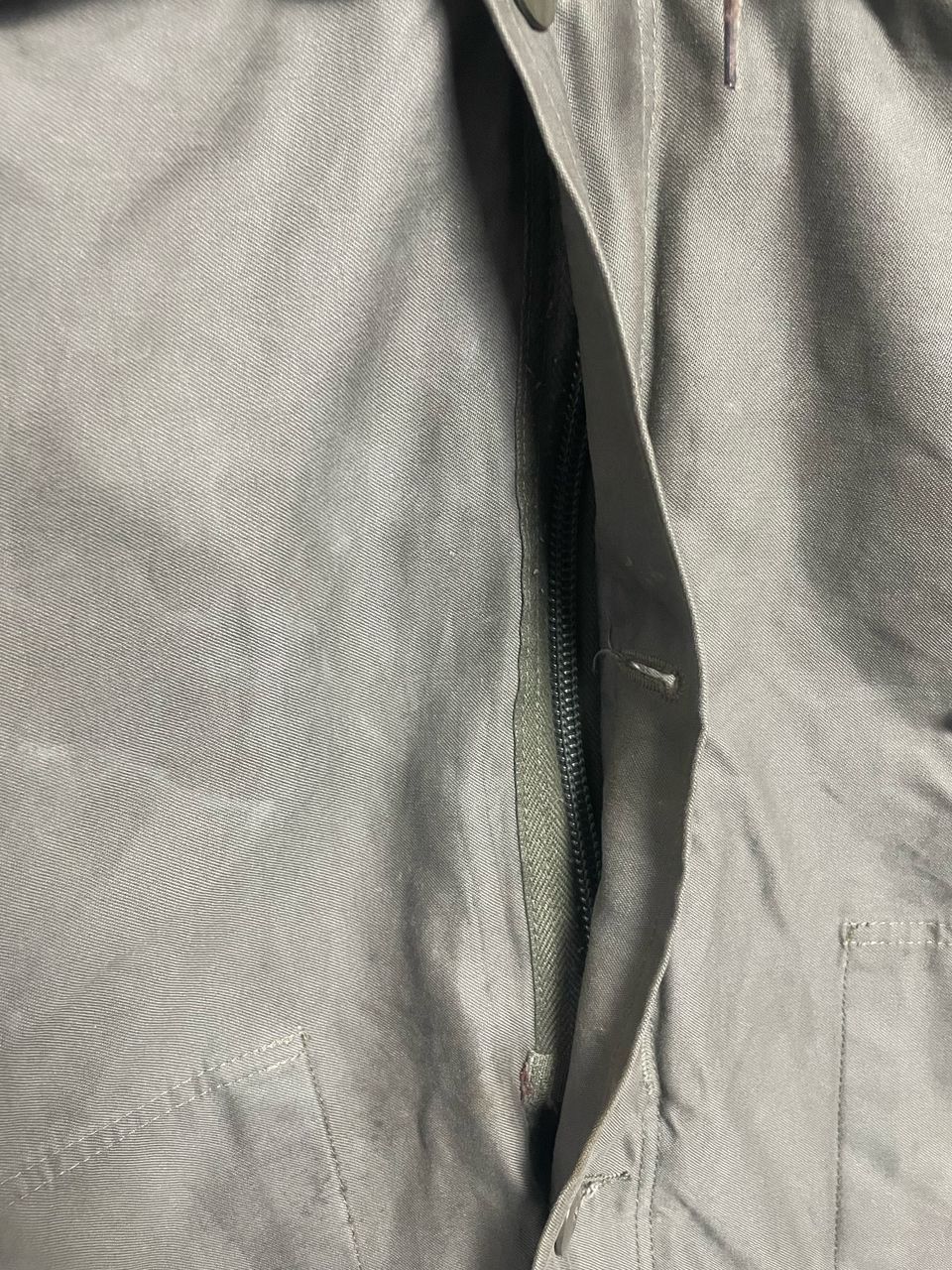 Vintage Vintage 1985 Military GermanyParka Button Hoodie Fleece Size US XL / EU 56 / 4 - 6 Thumbnail