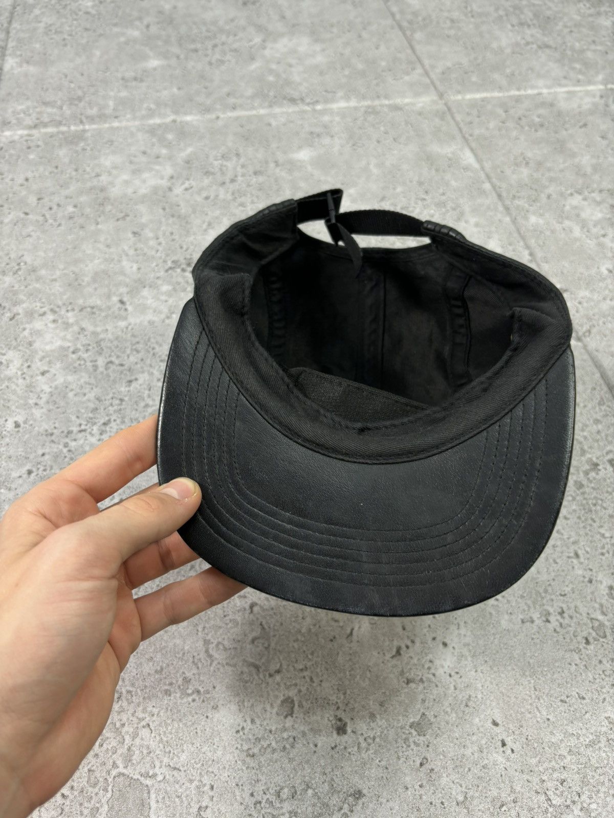 Japanese Brand × Supreme FW09 Supreme Genuine Leather Camp Cap Hat Japanese Style Size ONE SIZE - 8 Thumbnail