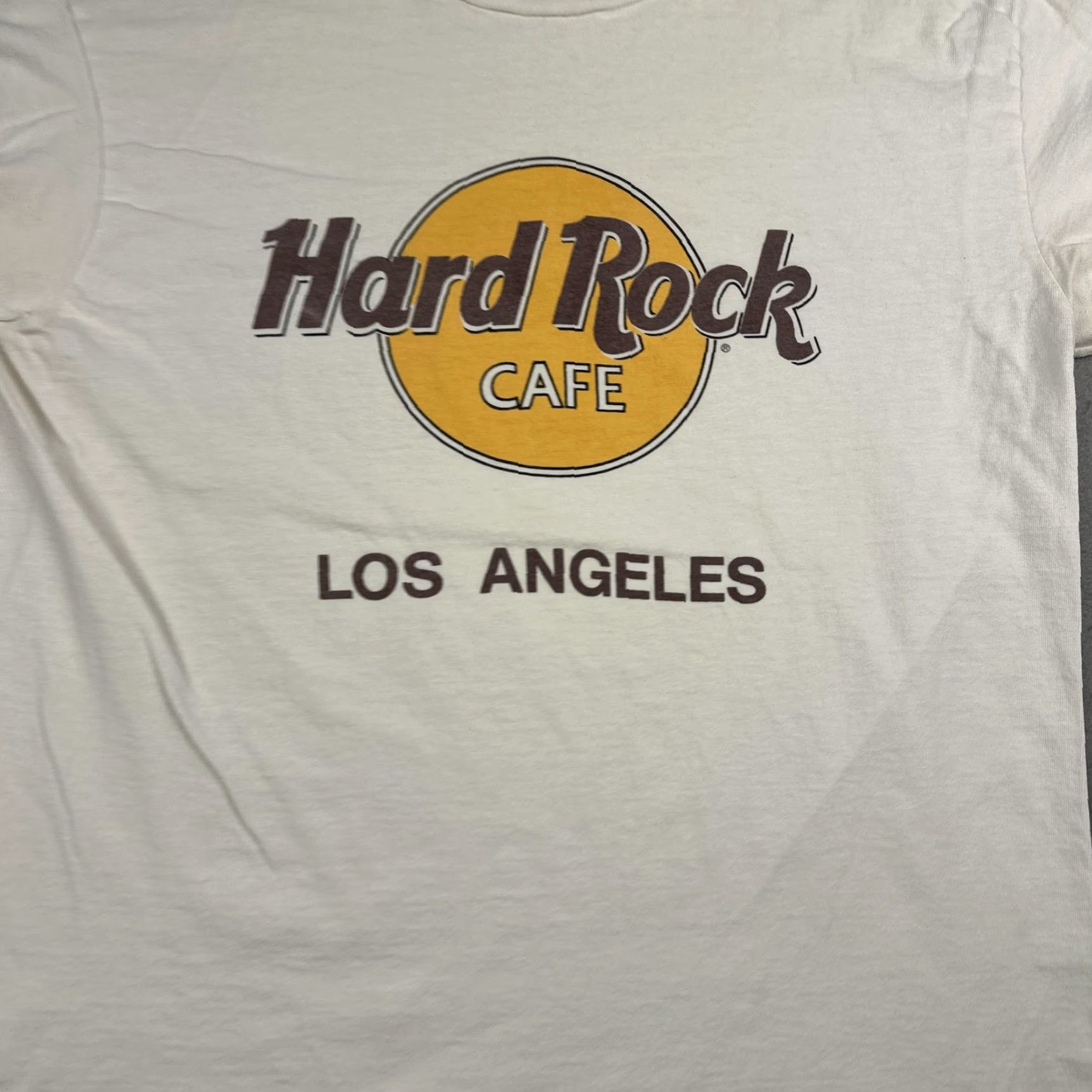 Hard Rock Cafe VINTAGE Hard Rock Cafe Shirt Mens Medium White Graphic USA 90s Rock Music Crew Neck Short Sleeve T-Shirt Size US M / EU 48-50 / 2 - 5 Thumbnail