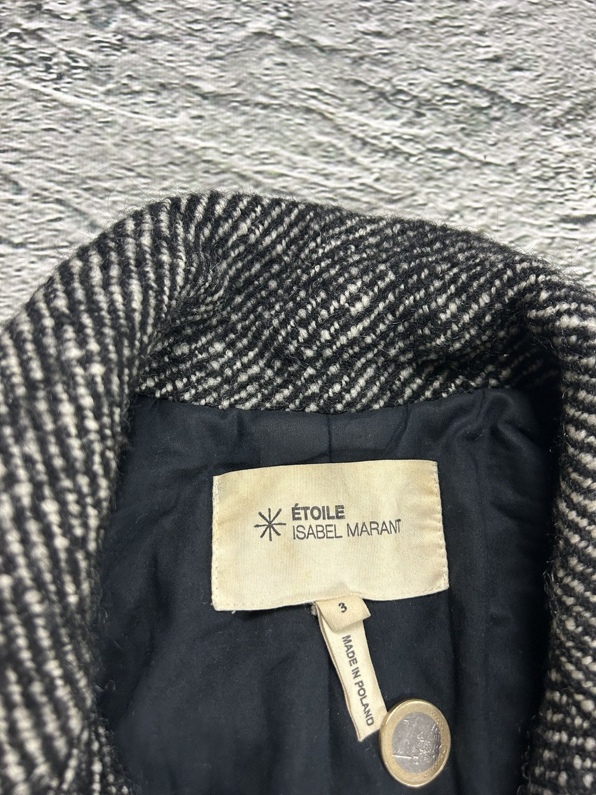 Isabel Marant Etoile Isabel Marant Etoile wool coat tweed oversized Size XL / US 12-14 / IT 48-50 - 2 Thumbnail
