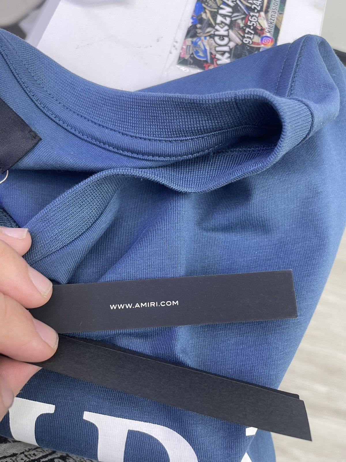 Amiri Amiri “MA bar” tee (pond blue) Size US XXL / EU 58 / 5 - 5 Thumbnail