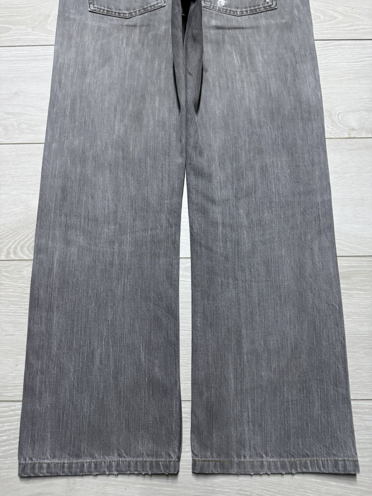 Uniqlo Uniqlo UJ Grey Denim Loose Straight Jeans Size US 32 / EU 48 - 6 Thumbnail