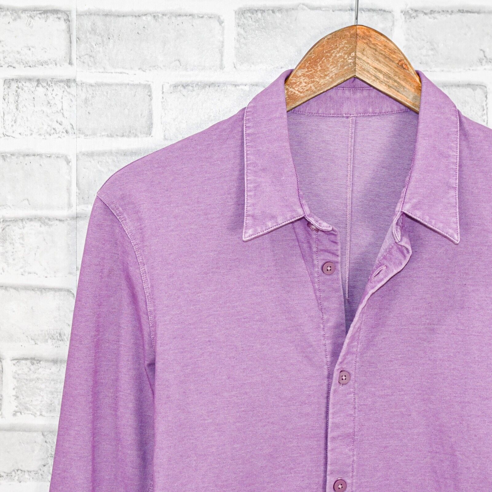 Lululemon Lululemon Commission Long Sleeve Button Down Shirt in Purple Size US M / EU 48-50 / 2 - 4 Thumbnail